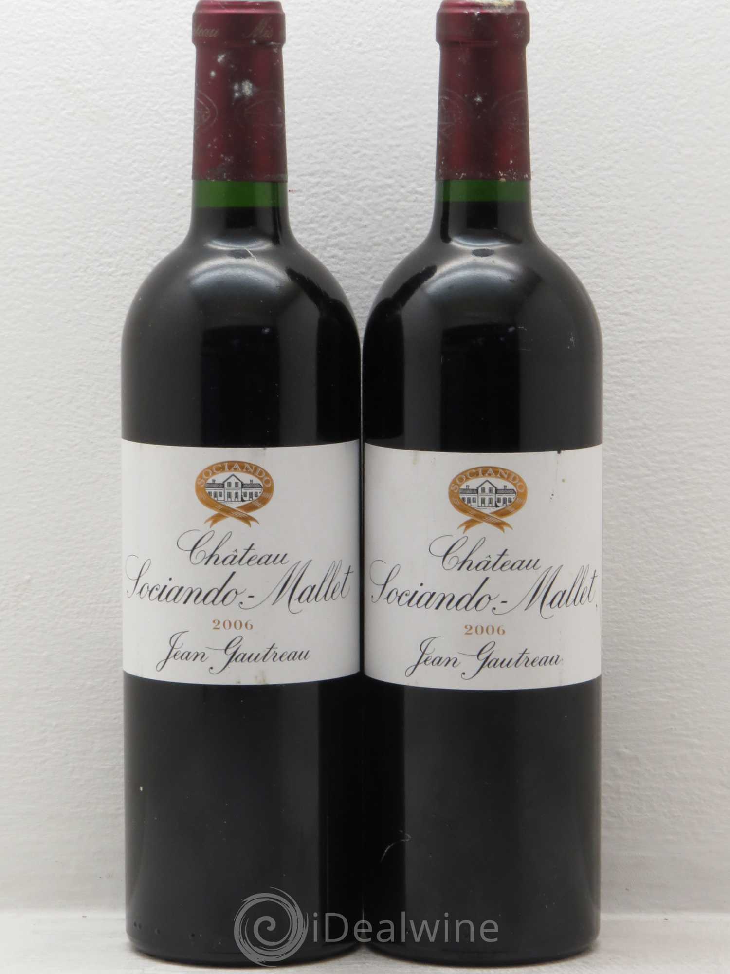 Château Sociando Mallet 2006 - Lot de 2 bouteilles - 0