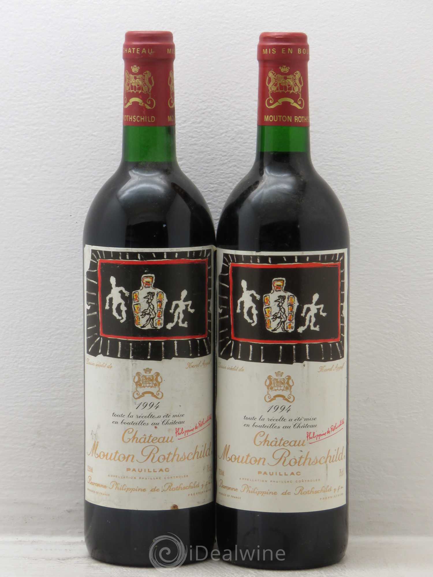 Château Mouton Rothschild 1er Grand Cru Classé 1994 - Lot de 2 bouteilles - 0