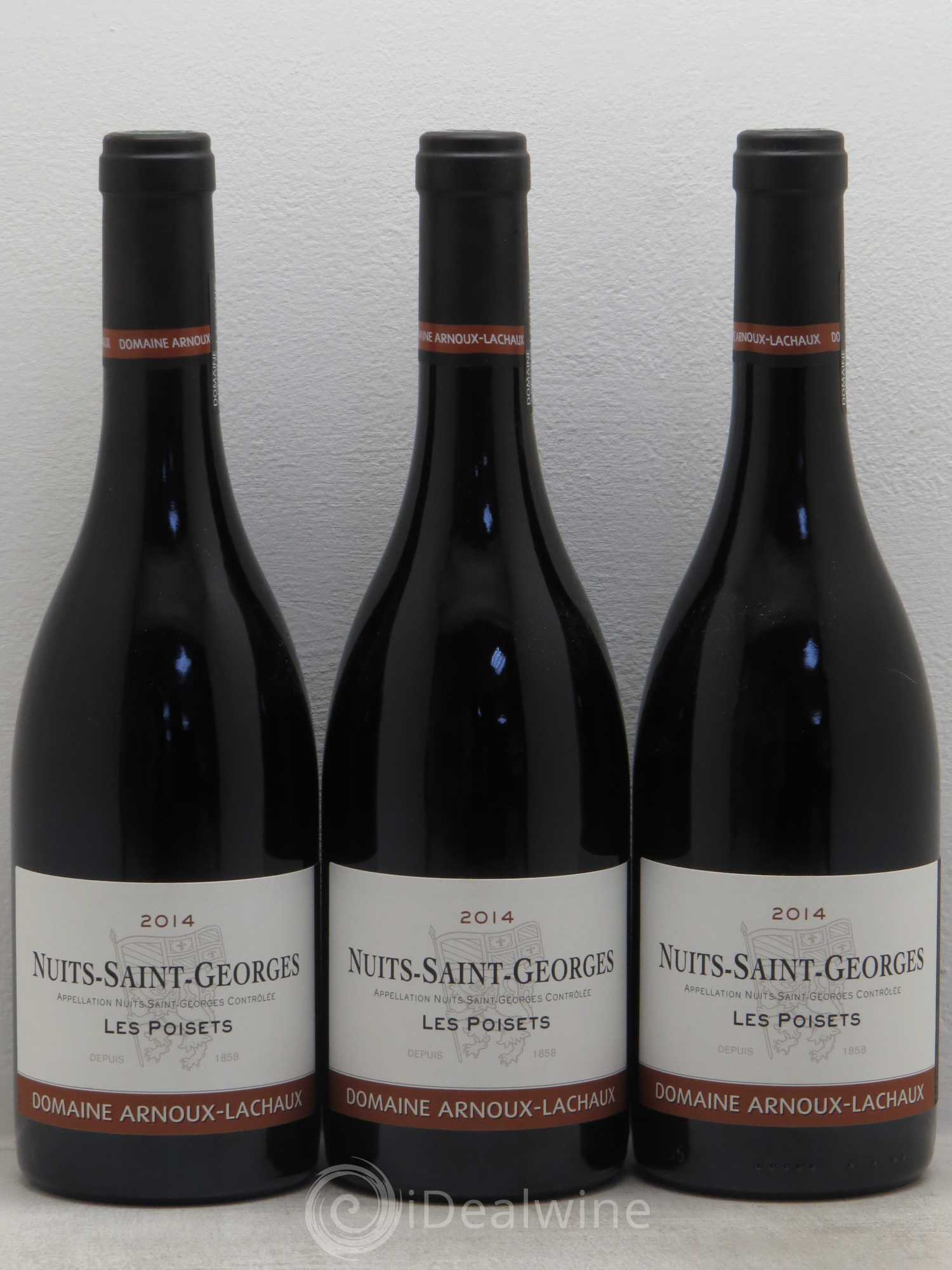 Nuits-Saint-Georges 1er Cru Les Poisets - Domaine Arnoux-Lachaux 2014 - Posten von 3 Flaschen - 0