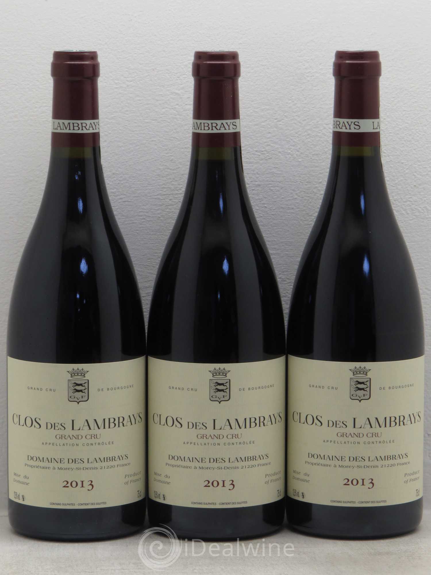 Clos des Lambrays Grand Cru Domaine des Lambrays 2013 - Lot de 3 bouteilles - 0