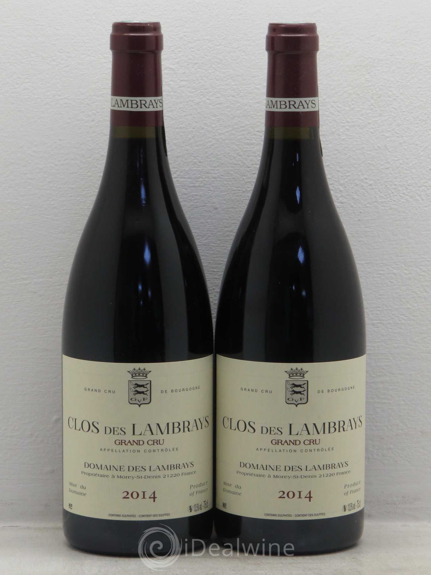 Clos des Lambrays Grand Cru Domaine des Lambrays 2014 - Lot de 2 bouteilles - 0