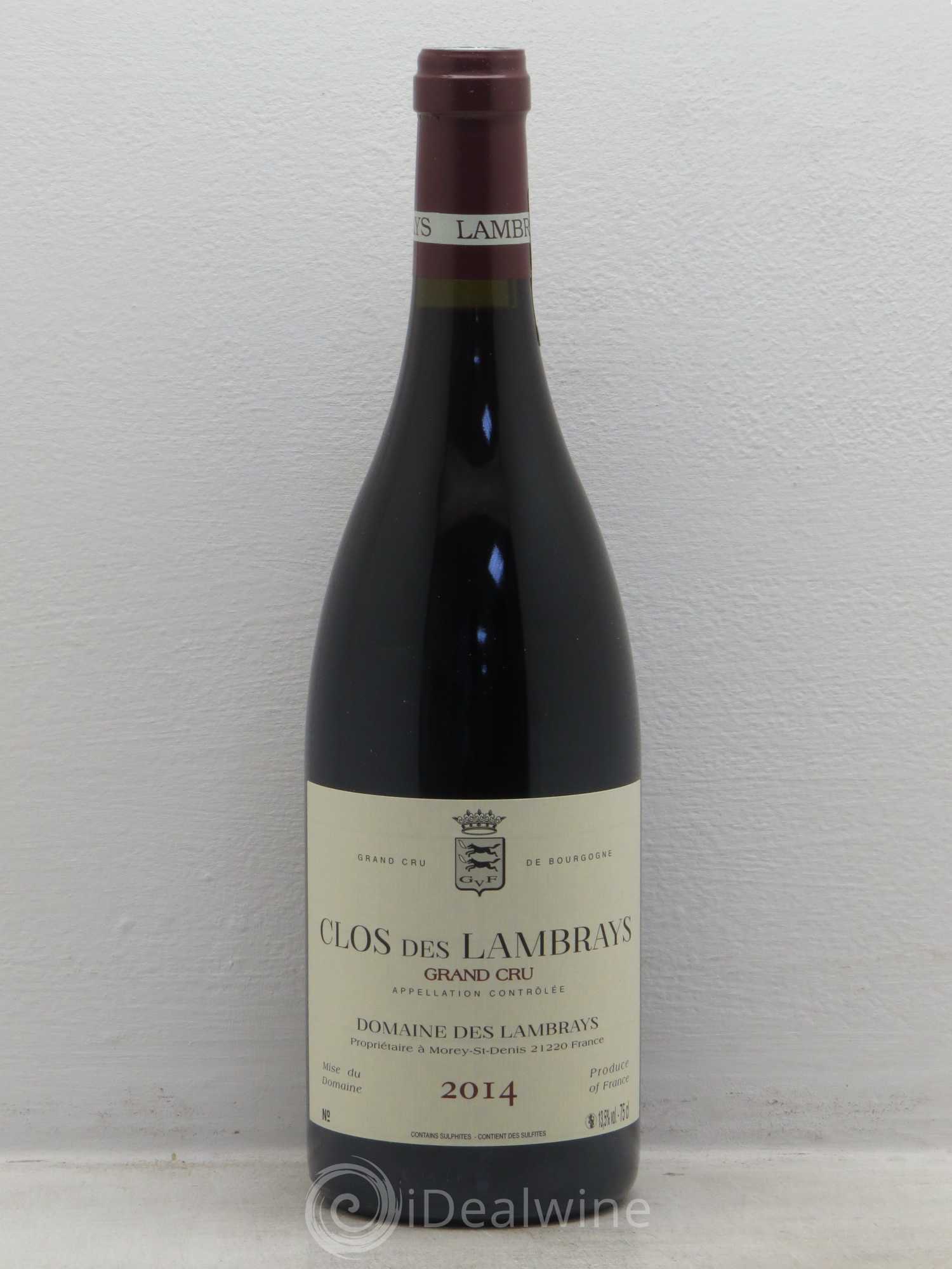 Clos des Lambrays Grand Cru Domaine des Lambrays 2014 - Lot de 1 bouteille - 0