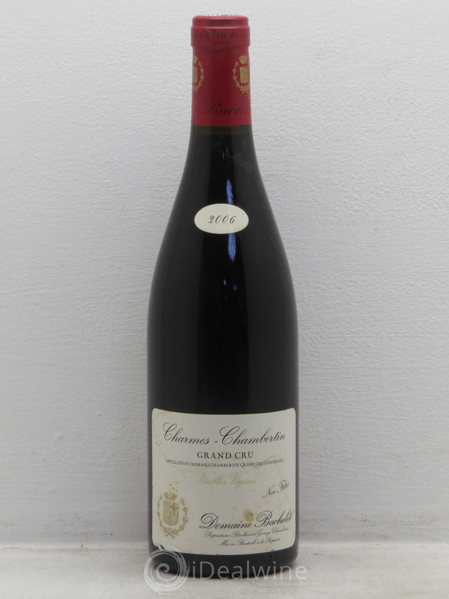 Charmes-Chambertin Grand Cru Vieilles Vignes Denis Bachelet (Domaine) Vieilles Vignes 2006 - Lot de 1 bouteille - 0