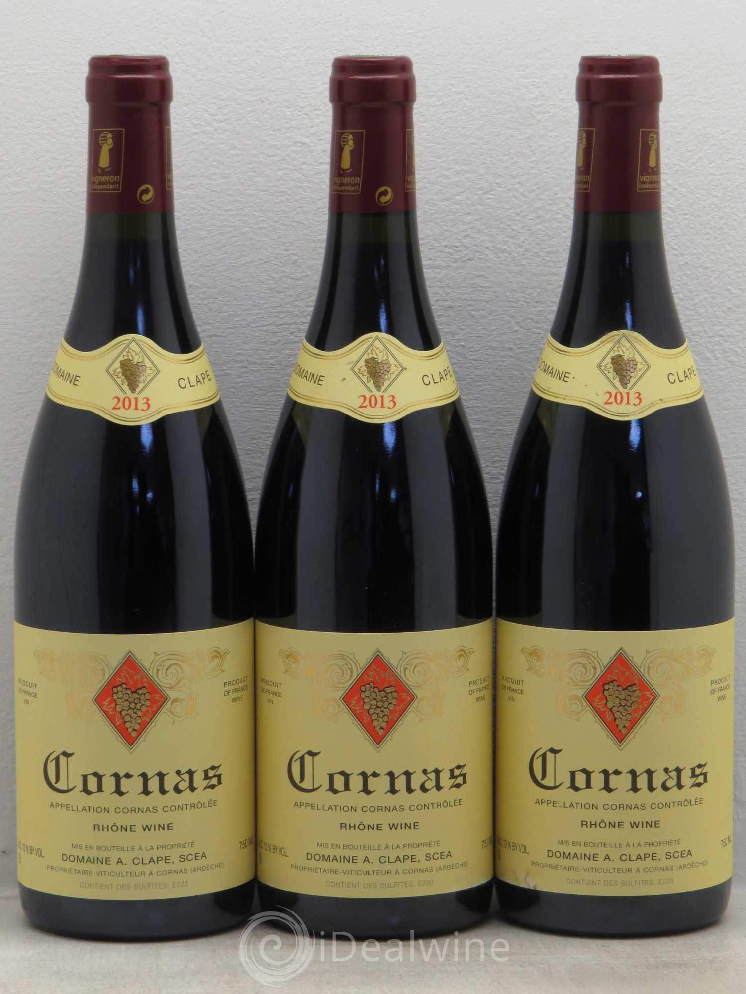 Cornas Auguste Clape 2013 - Lot de 3 bouteilles - 0