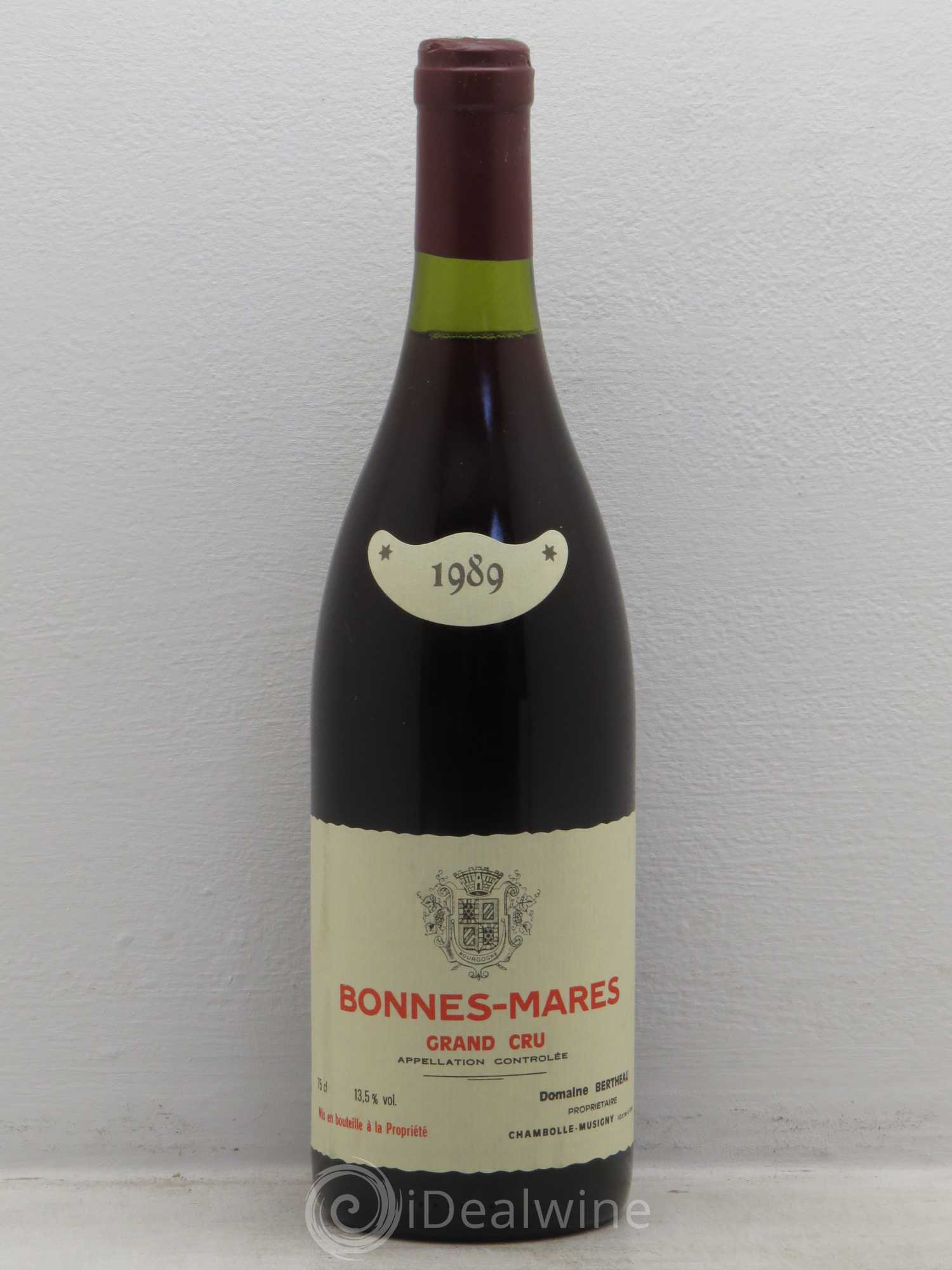 Bonnes-Mares Grand Cru Domaine Bertheau 1989 - Lot de 1 bouteille - 0