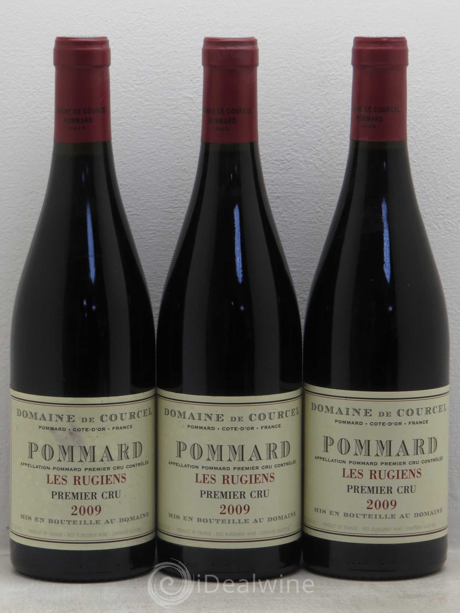 Pommard 1er Cru Les Rugiens de Courcel (Domaine) 2009 - Lot de 3 bouteilles - 0