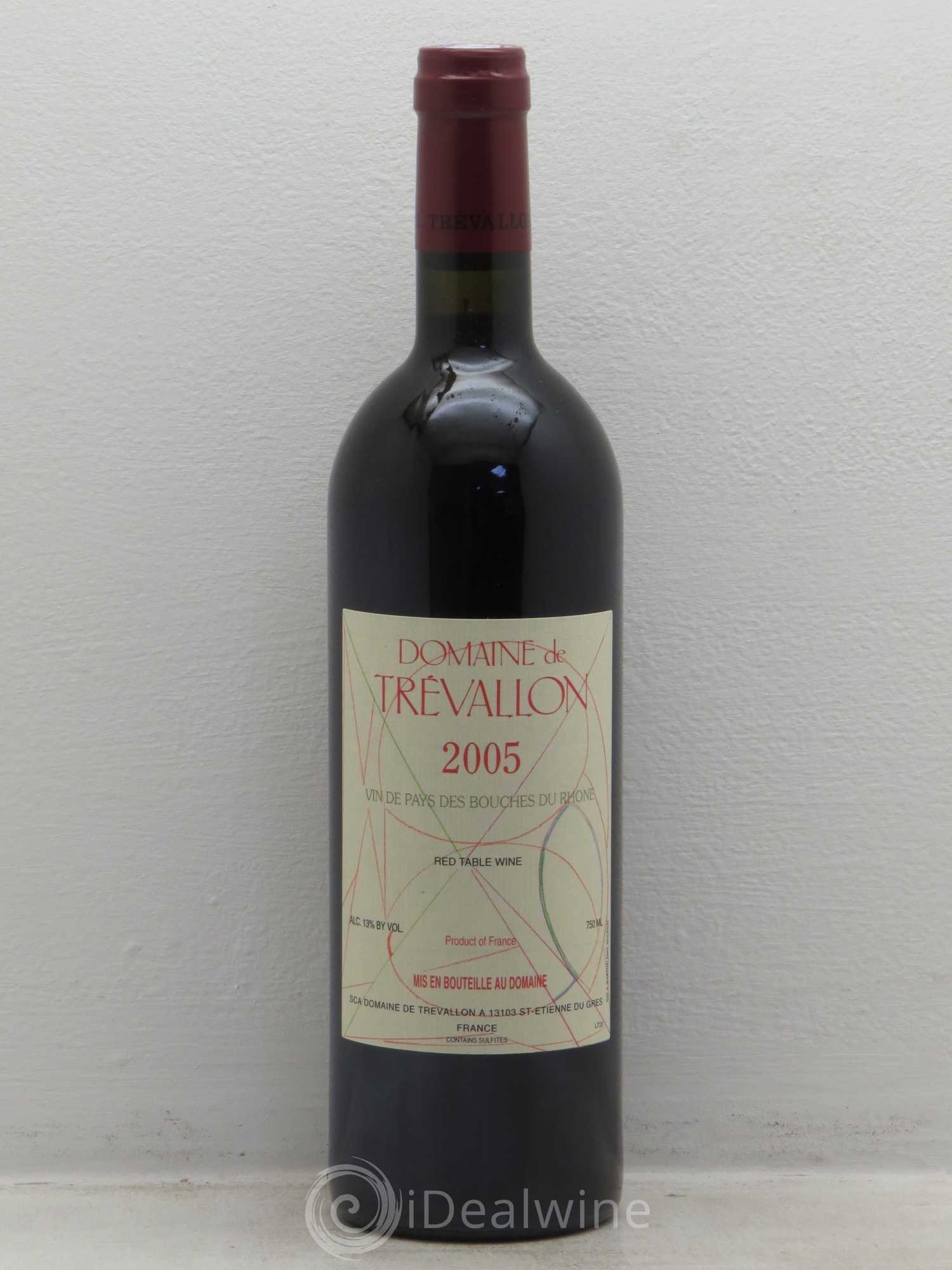 VDP Bouches du Rhône Trévallon (Domaine de) Eloi Dürrbach 2005 - Lot de 6 bouteilles - 0