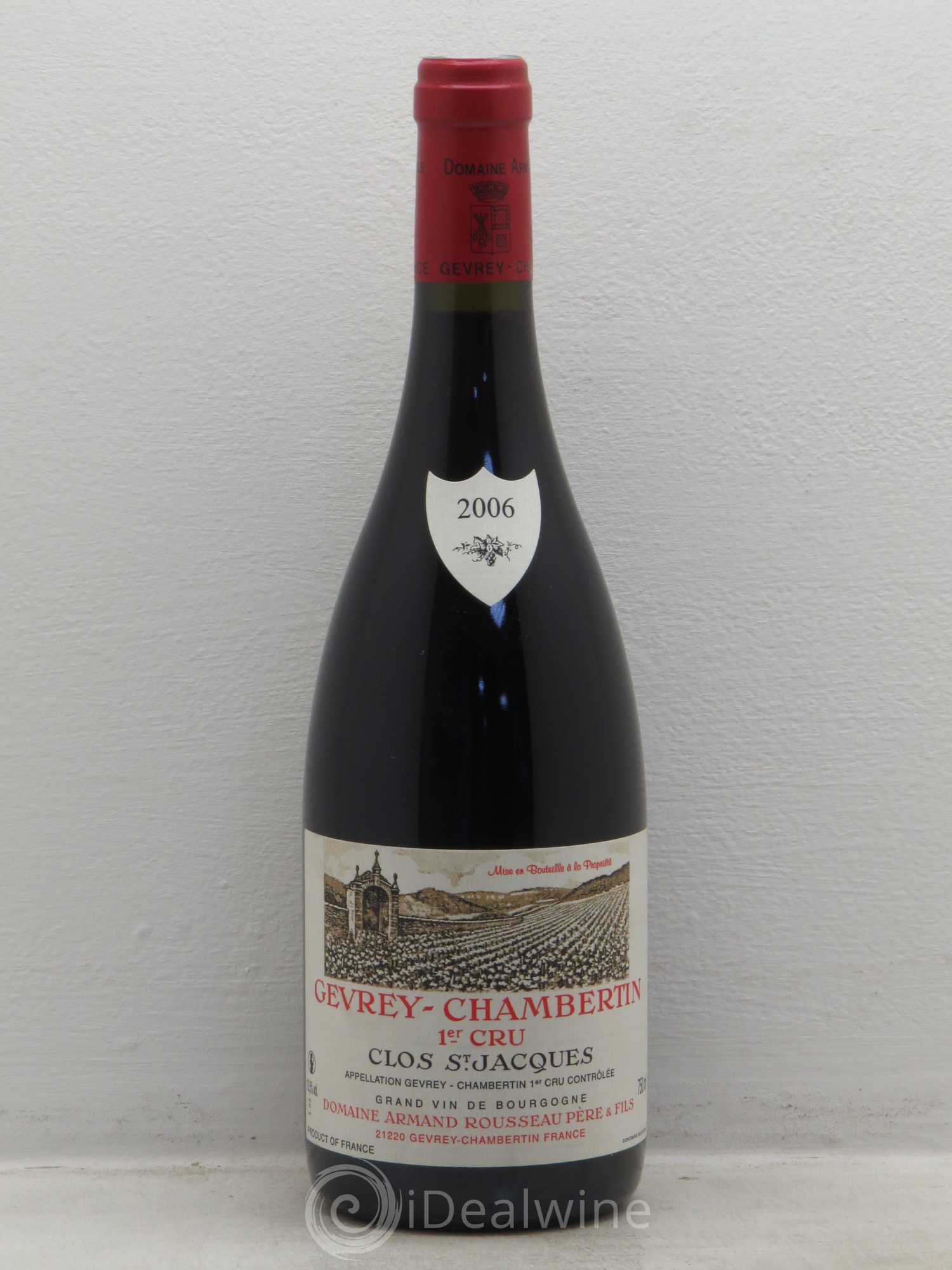 Gevrey-Chambertin 1er Cru Clos Saint-Jacques Armand Rousseau (Domaine) 2006 - Lot de 1 bouteille - 0