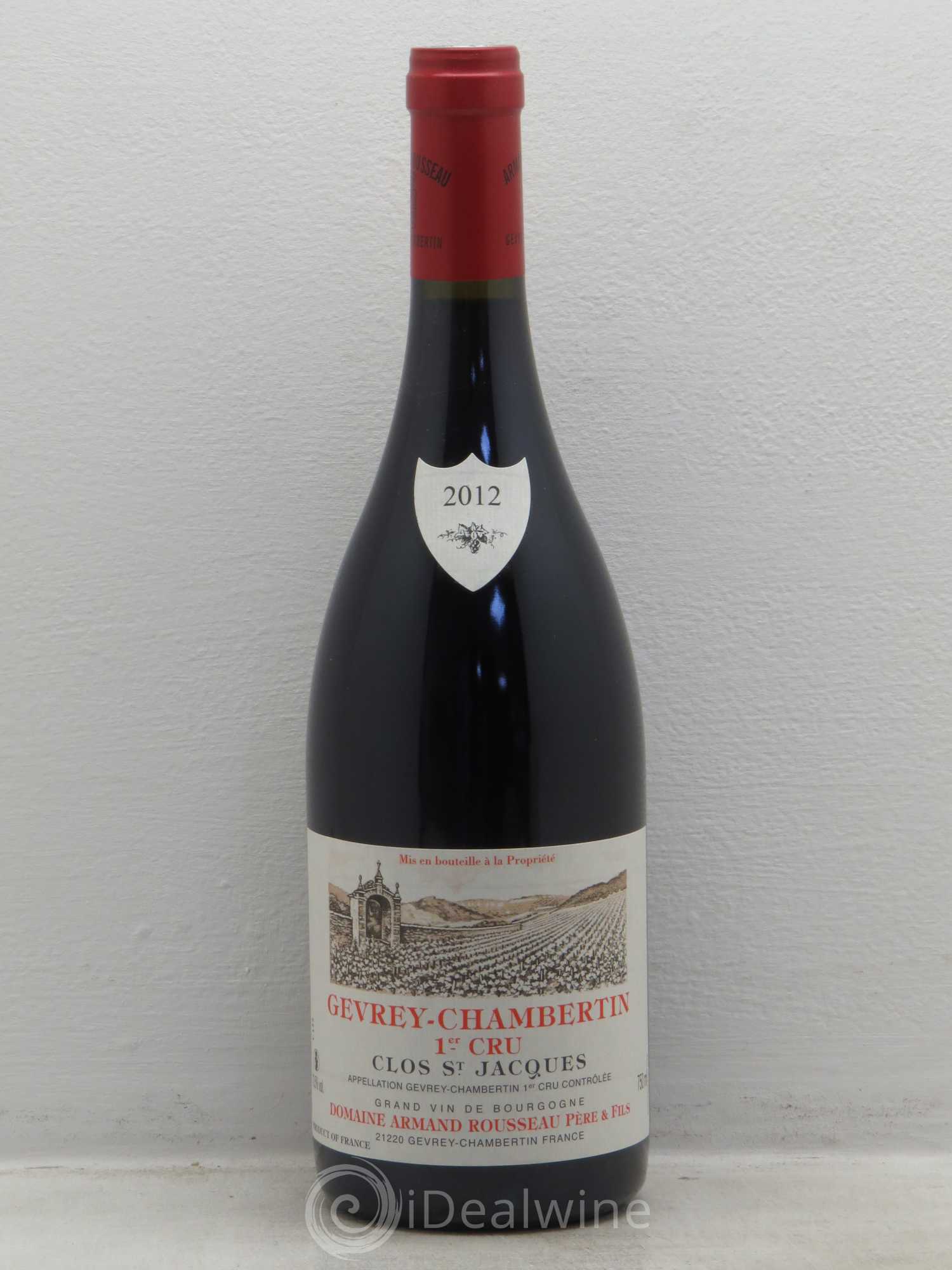 Gevrey-Chambertin 1er Cru Clos Saint-Jacques Armand Rousseau (Domaine) 2012 - Lot de 1 bouteille - 0