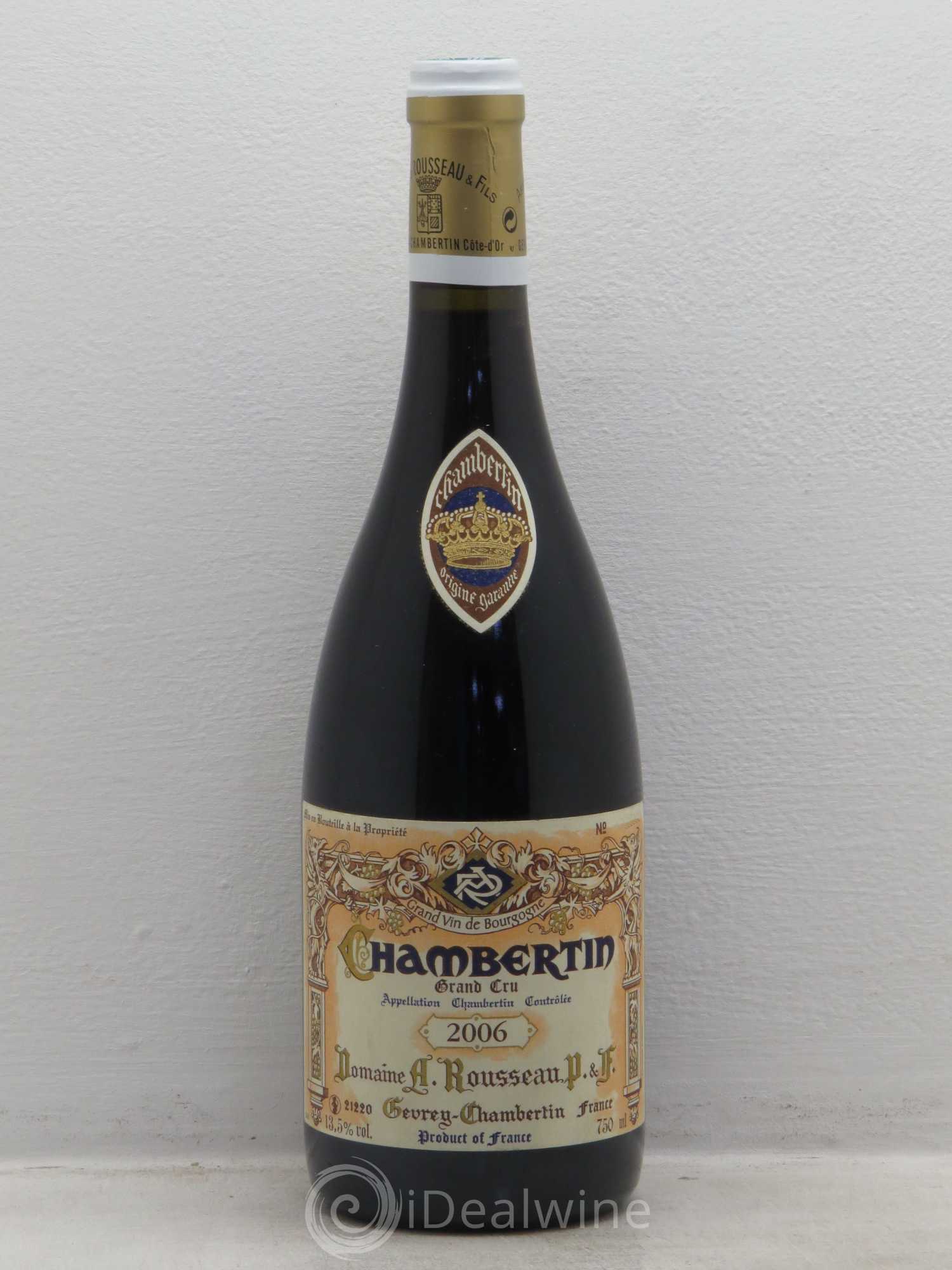 Chambertin Grand Cru Armand Rousseau (Domaine) 2006 - Lot de 1 bouteille - 0