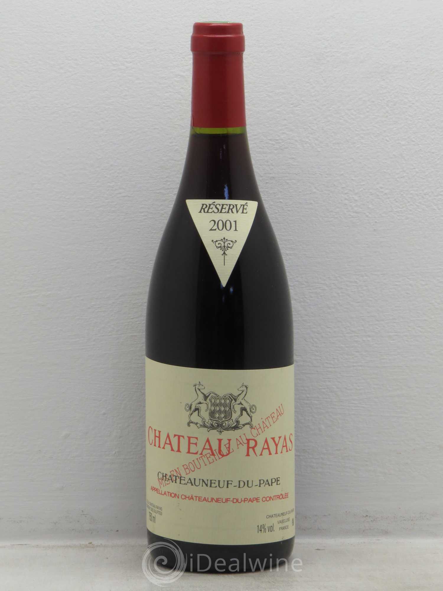 Châteauneuf-du-Pape Château Rayas Emmanuel Reynaud 2001 - Lot de 1 bouteille - 0