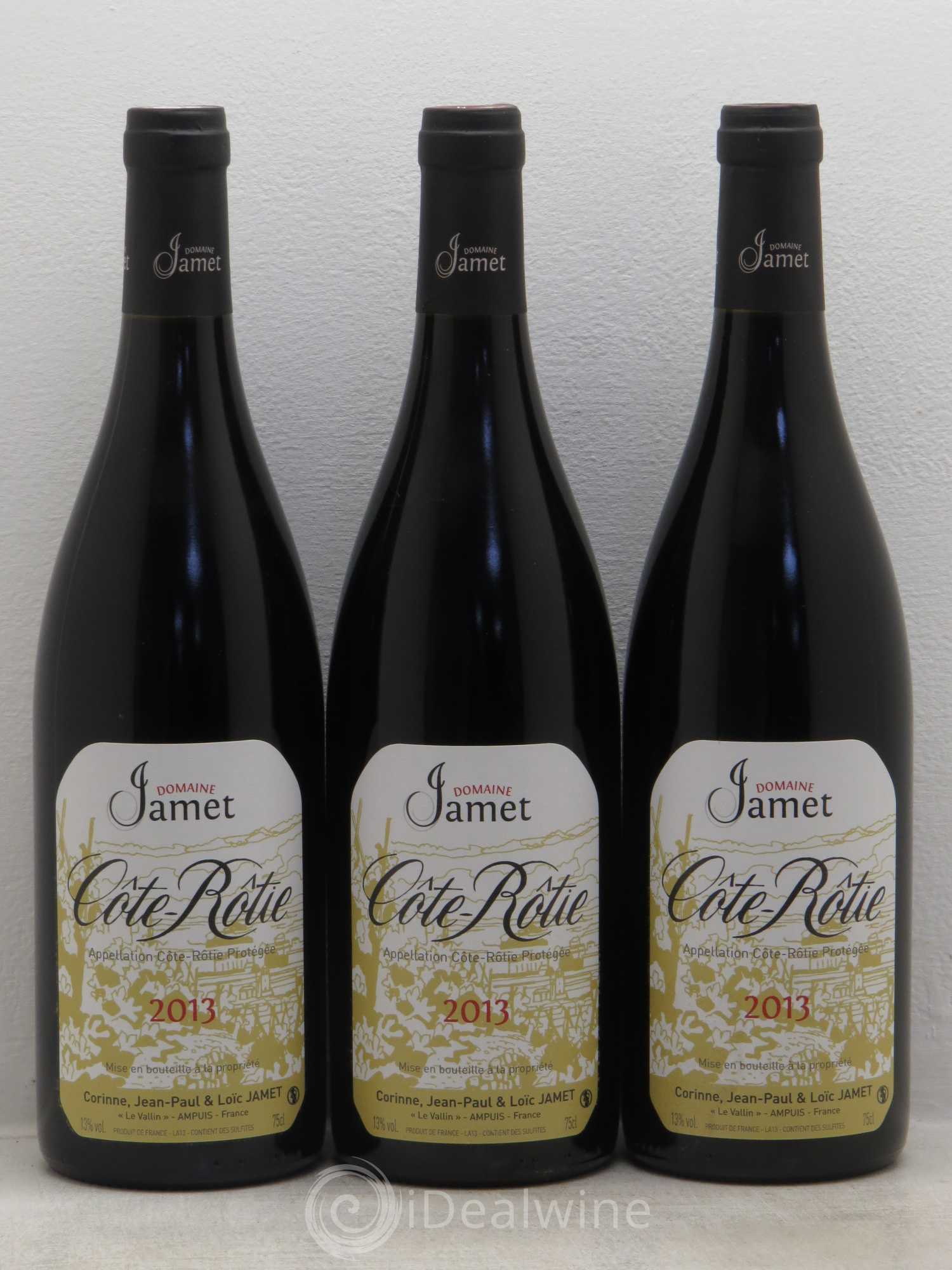 Côte-Rôtie Jamet (Domaine) 2013 - Lot de 3 bouteilles - 0