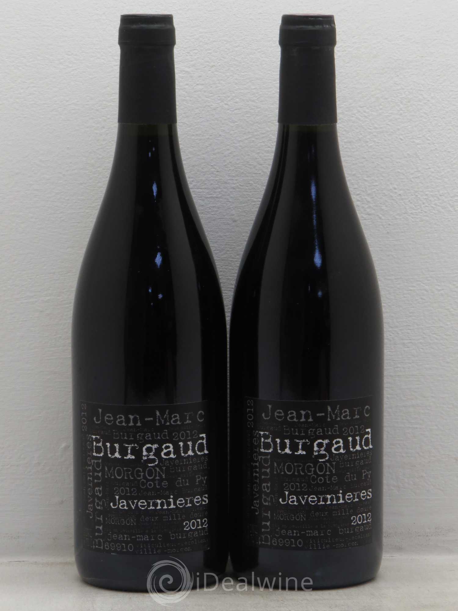 Morgon Côte du Py Javernières Jean-Marc Burgaud (Domaine) 2012 - Lot de 2 bouteilles - 0
