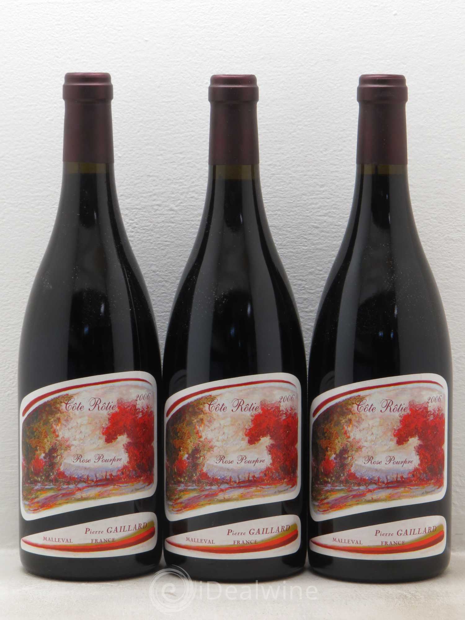 Côte-Rôtie Rose Pourpre Pierre Gaillard 2006 - Lot de 3 bouteilles - 0