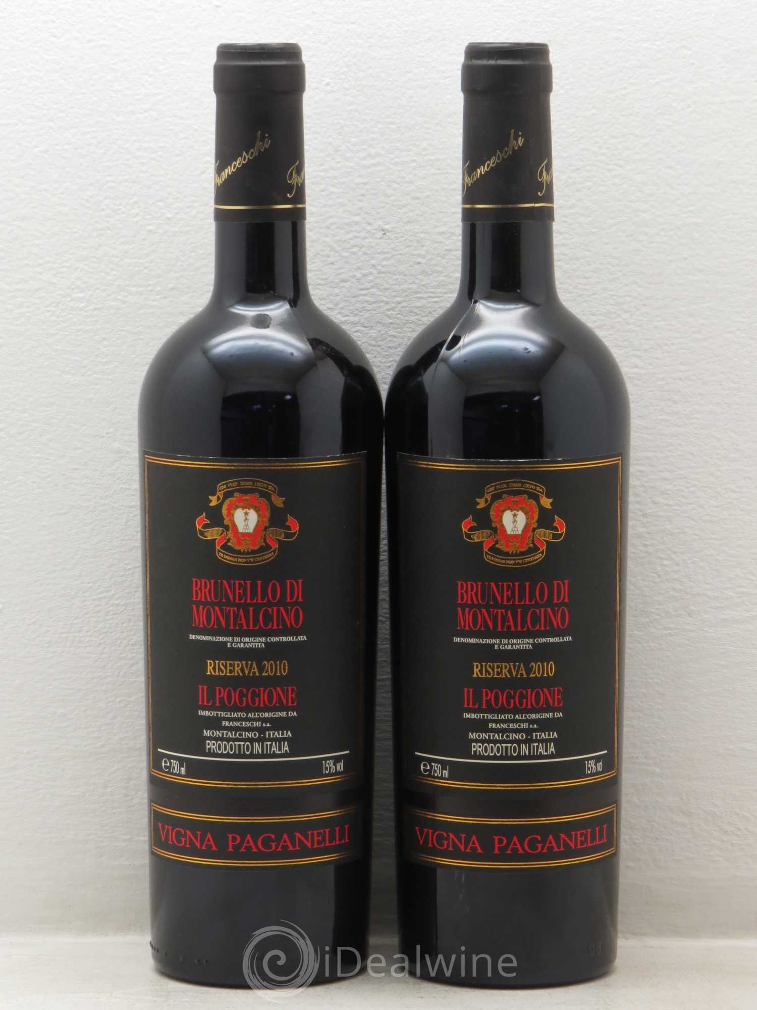 Brunello di Montalcino DOCG Il Poggione Lavinio Franceschi 2010 - Lot de 2 bouteilles - 0