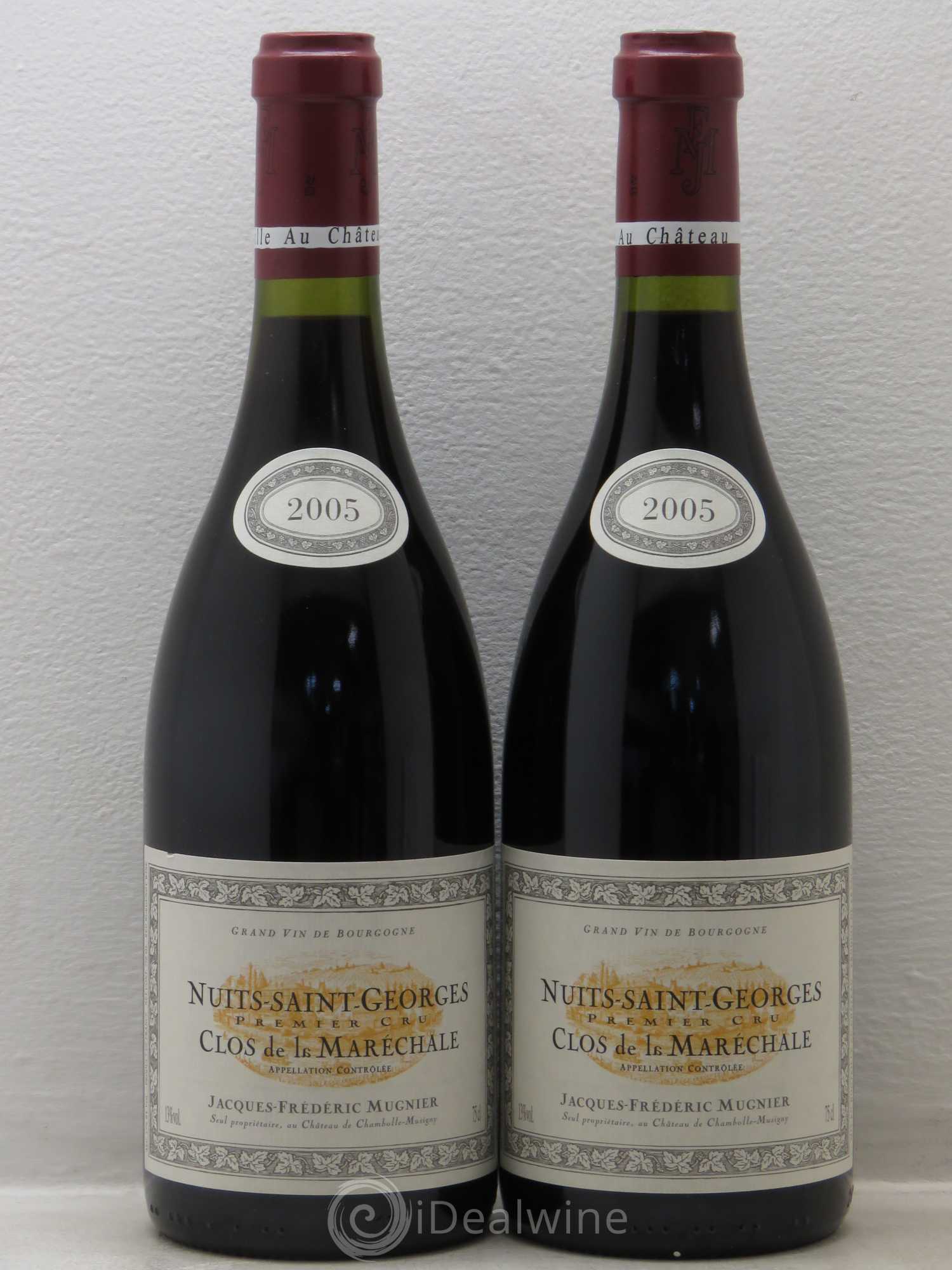 Nuits-Saint-Georges 1er Cru Clos de La Maréchale Jacques-Frédéric Mugnier 2005 - Lot de 2 bouteilles - 0