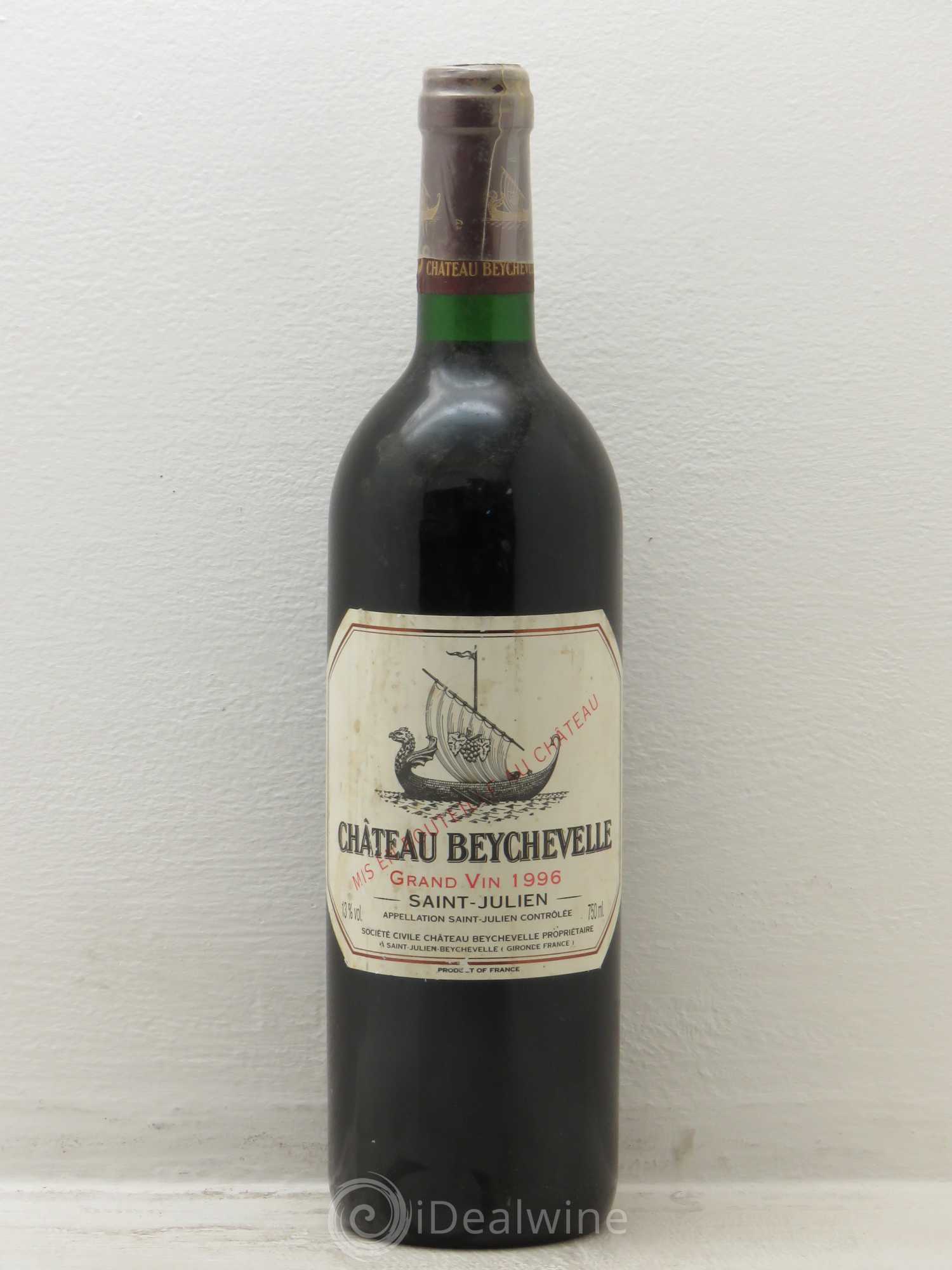 Château Beychevelle 4ème Grand Cru Classé 1996 - Lot de 1 bouteille - 0