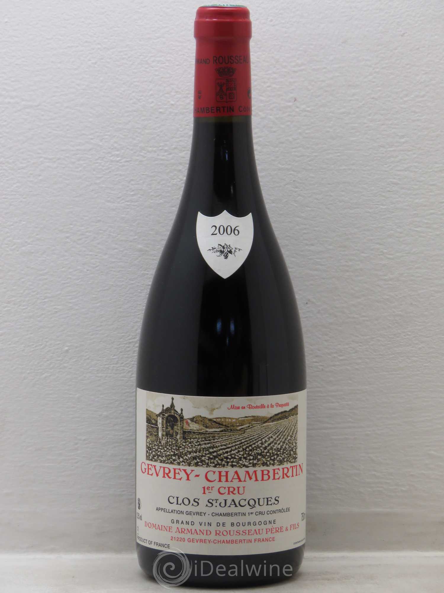 Gevrey-Chambertin 1er Cru Clos Saint-Jacques Armand Rousseau (Domaine) 2006 - Lot de 1 bouteille - 0