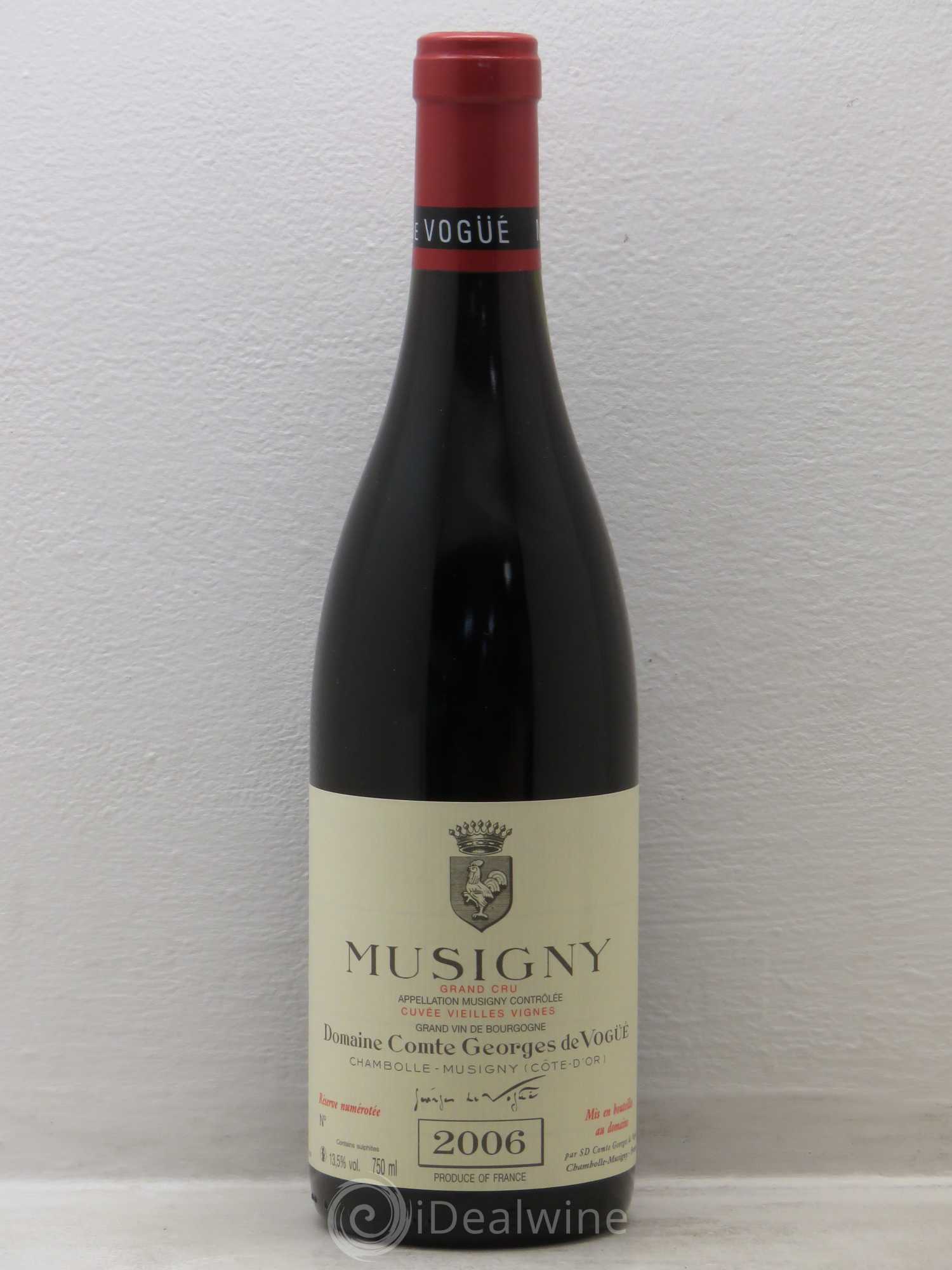 Musigny Grand Cru Cuvée Vieilles Vignes Comte Georges de Vogüé 2006 - Lot de 1 bouteille - 0