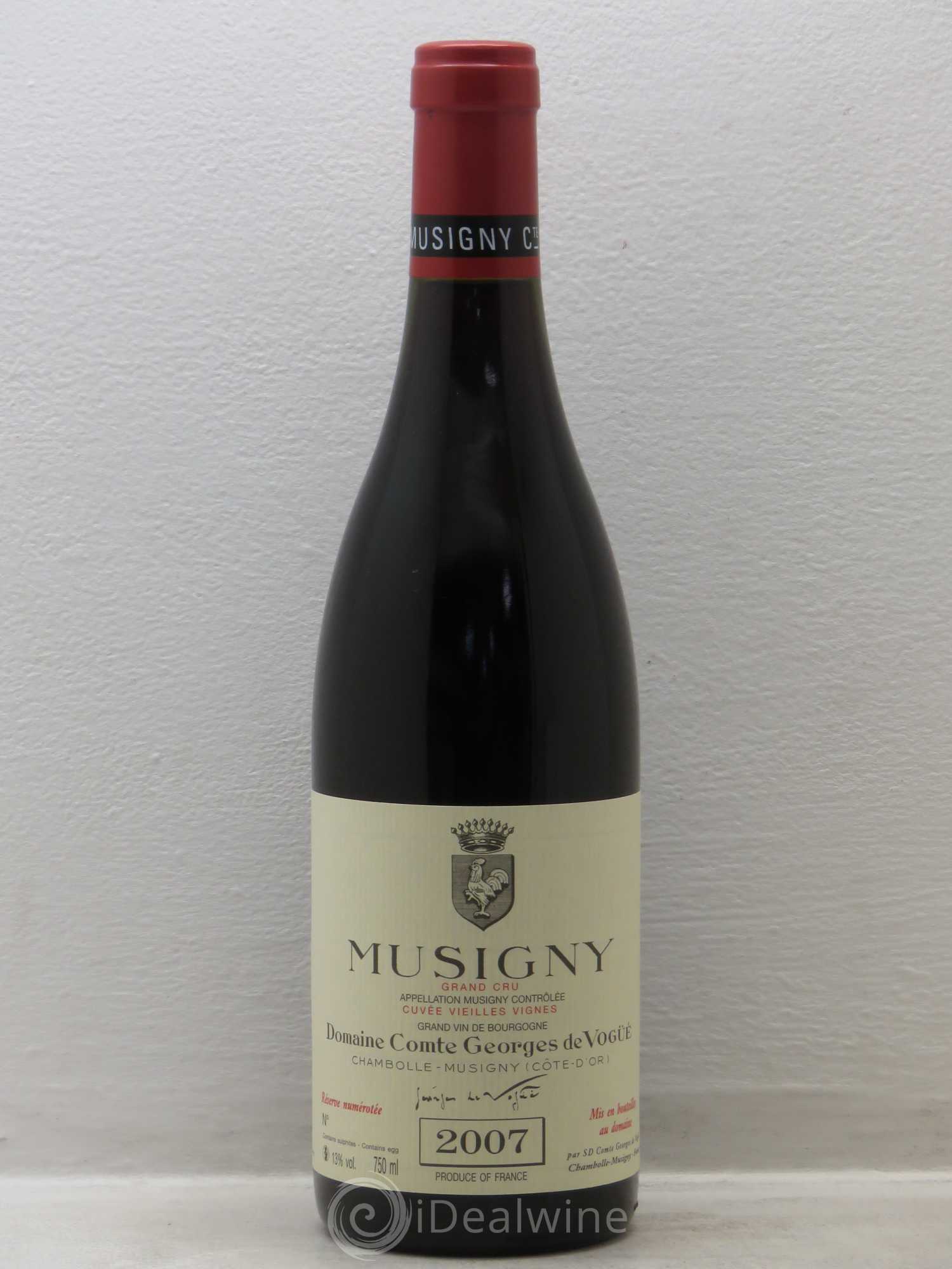 Musigny Grand Cru Cuvée Vieilles Vignes Comte Georges de Vogüé 2007 - Lot de 1 bouteille - 0