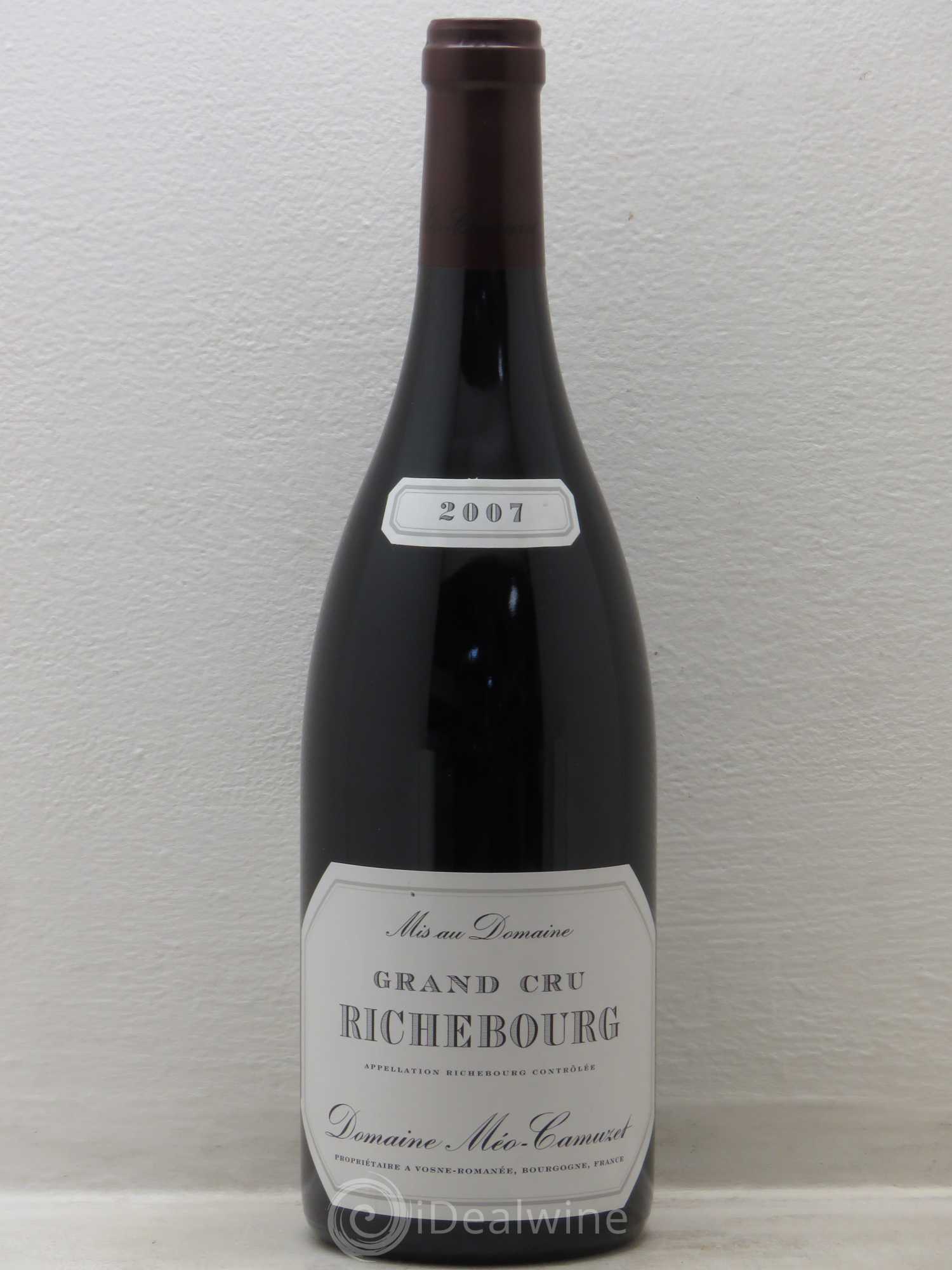 Richebourg Grand Cru Méo-Camuzet (Domaine) 2007 - Lot de 1 bouteille - 0
