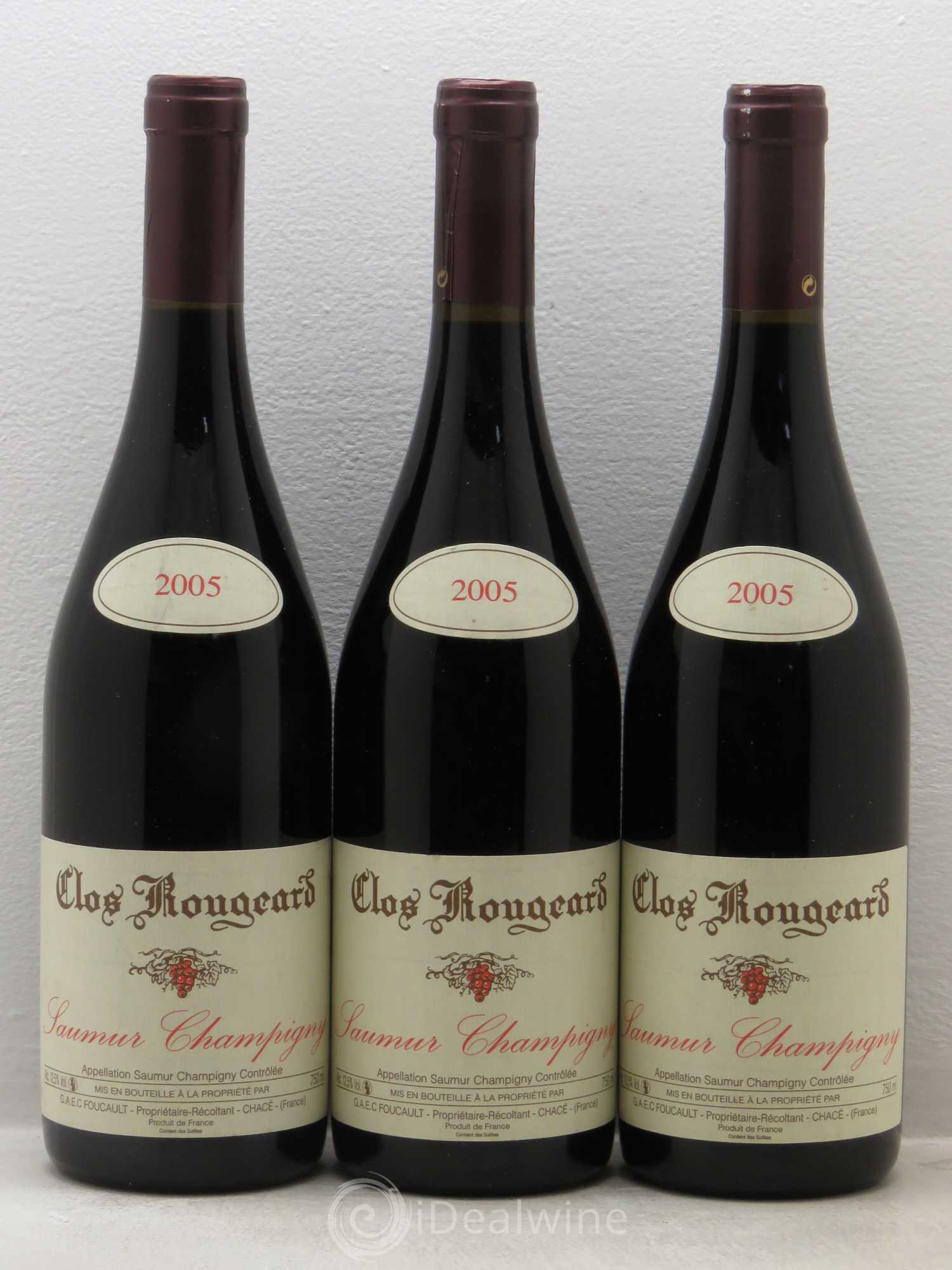 Saumur-Champigny Clos Rougeard 2005 - Lot de 3 bouteilles - 0