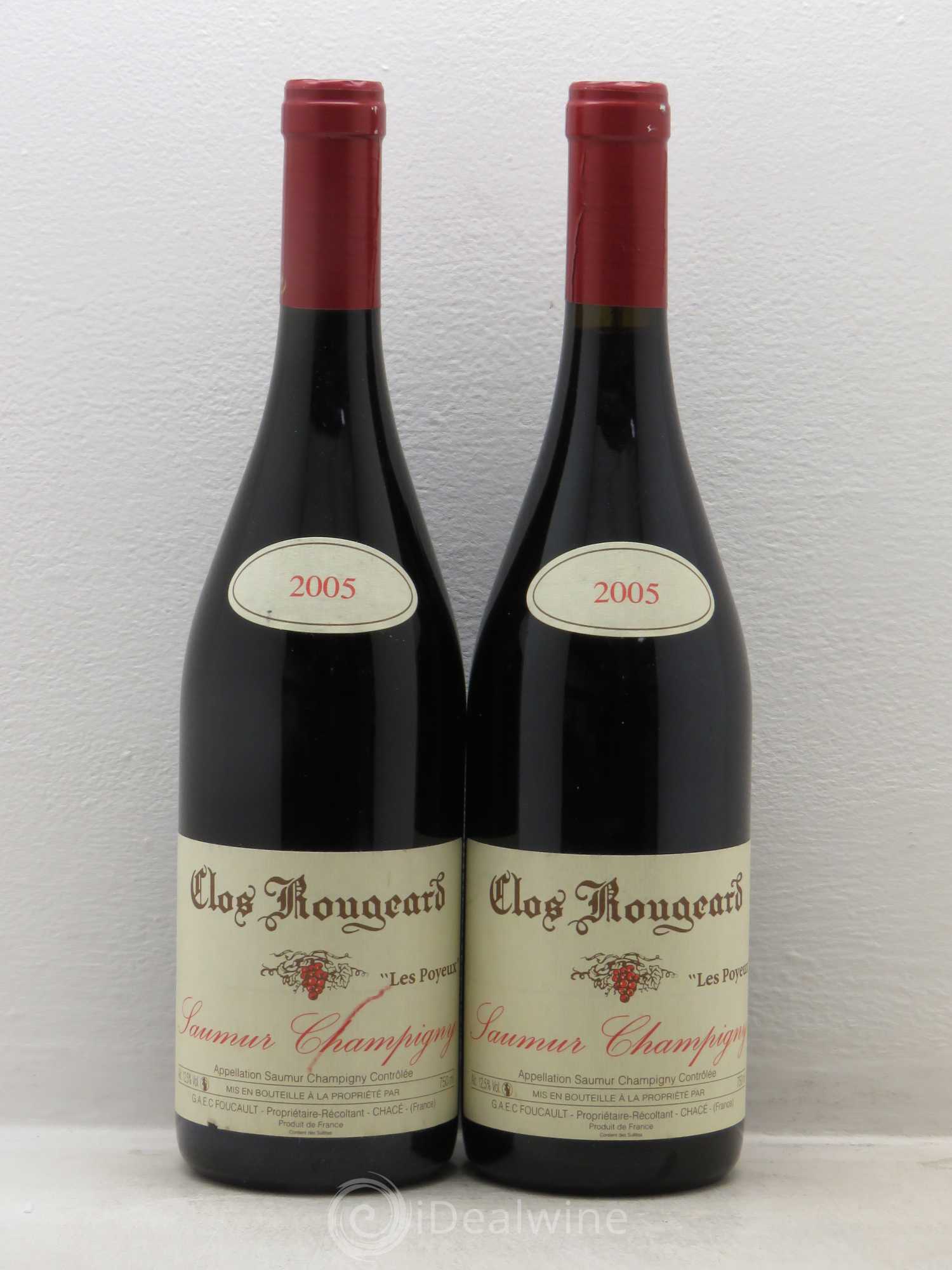 Saumur-Champigny Les Poyeux Clos Rougeard 2005 - Lot de 2 bouteilles - 0
