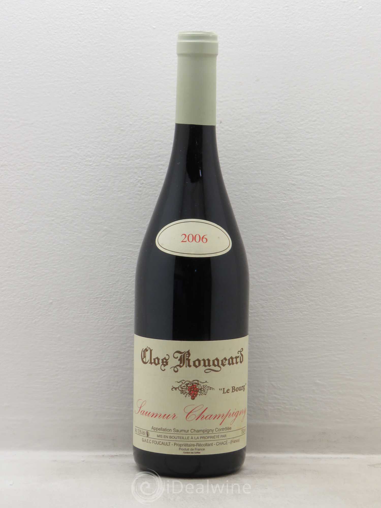 Saumur-Champigny Le Bourg Clos Rougeard 2006 - Lot de 1 bouteille - 0