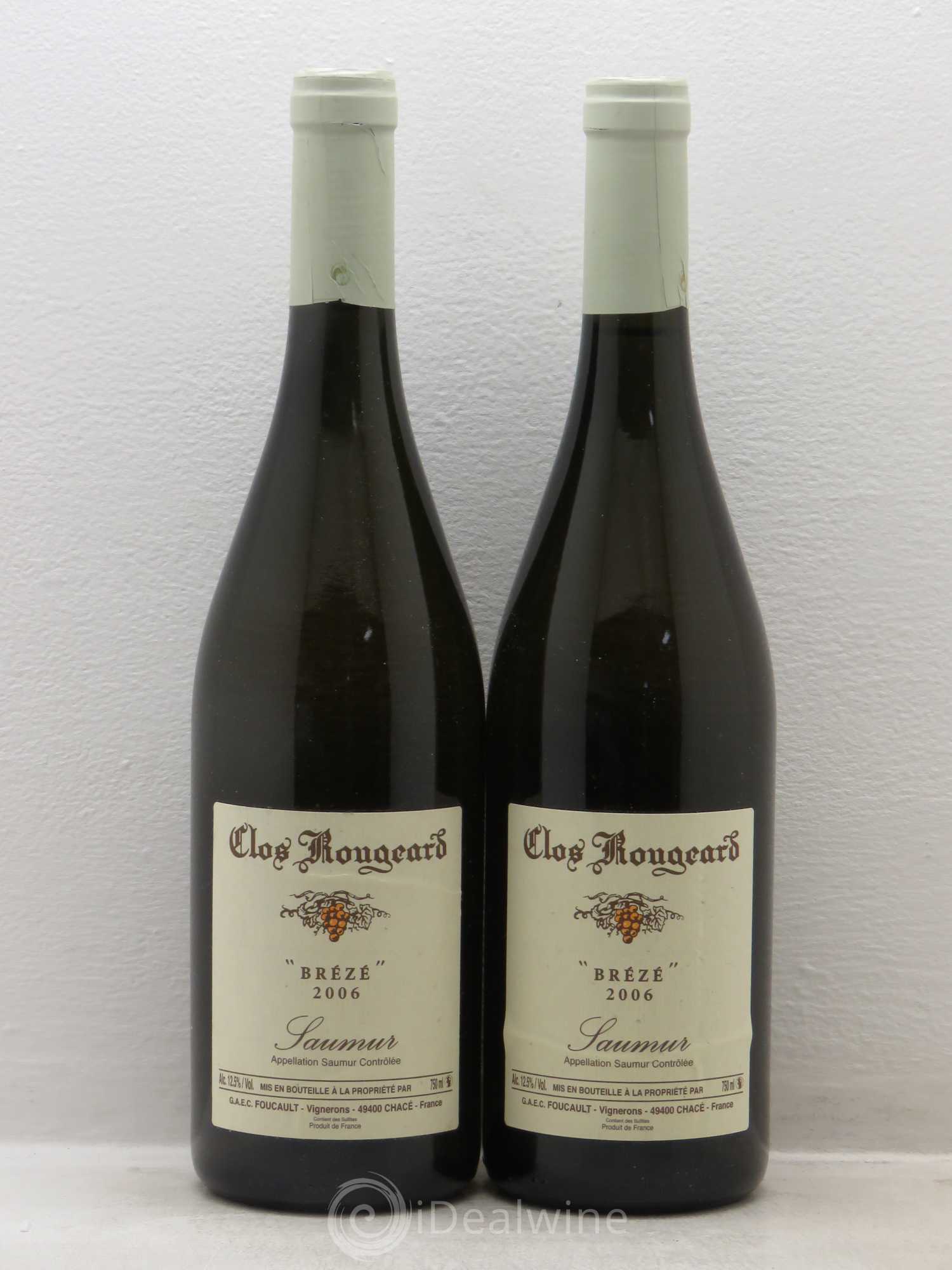 Saumur Brézé Clos Rougeard 2006 - Lot de 2 bouteilles - 0