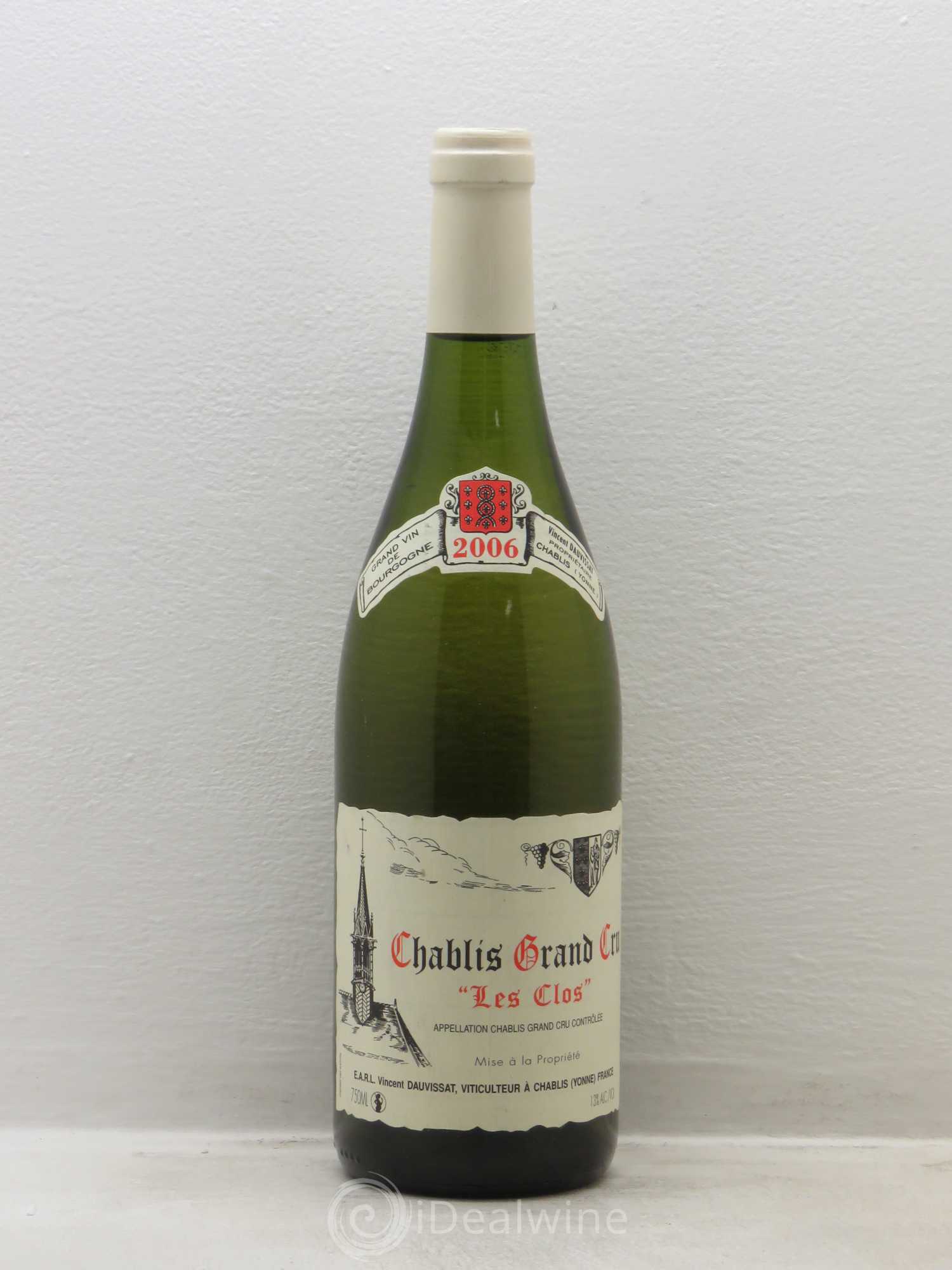 Chablis Grand Cru Les Clos Vincent Dauvissat (Domaine) 2006 - Lot de 1 bouteille - 0