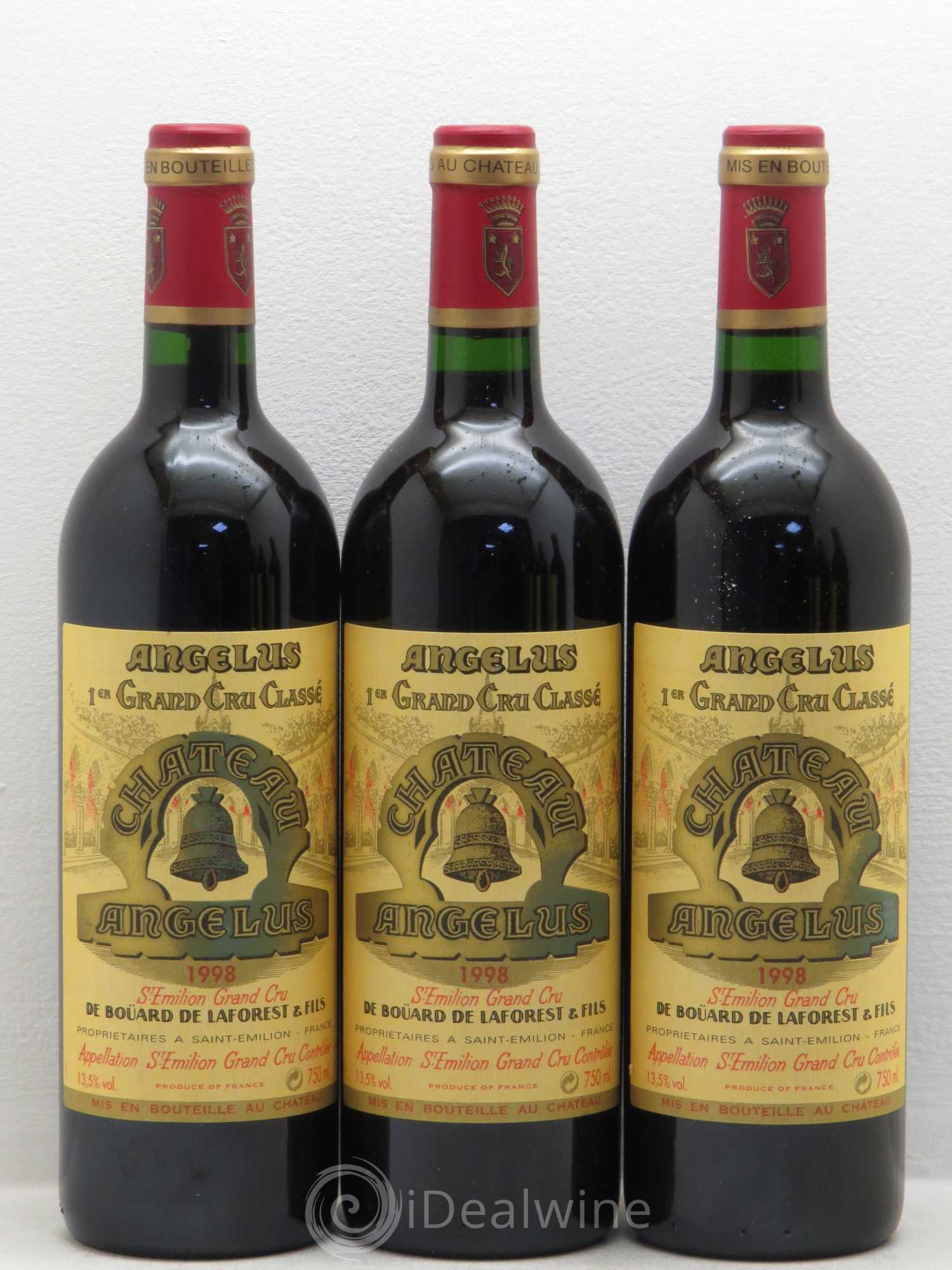 Château Angélus 1er Grand Cru Classé A 1998 - Lot de 12 bouteilles - 3