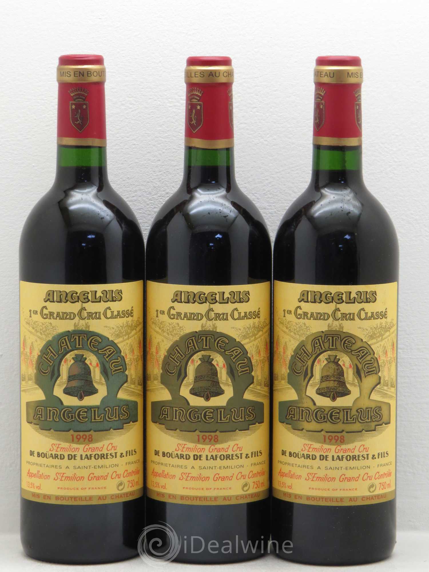 Château Angélus 1er Grand Cru Classé A 1998 - Lot de 12 bouteilles - 4