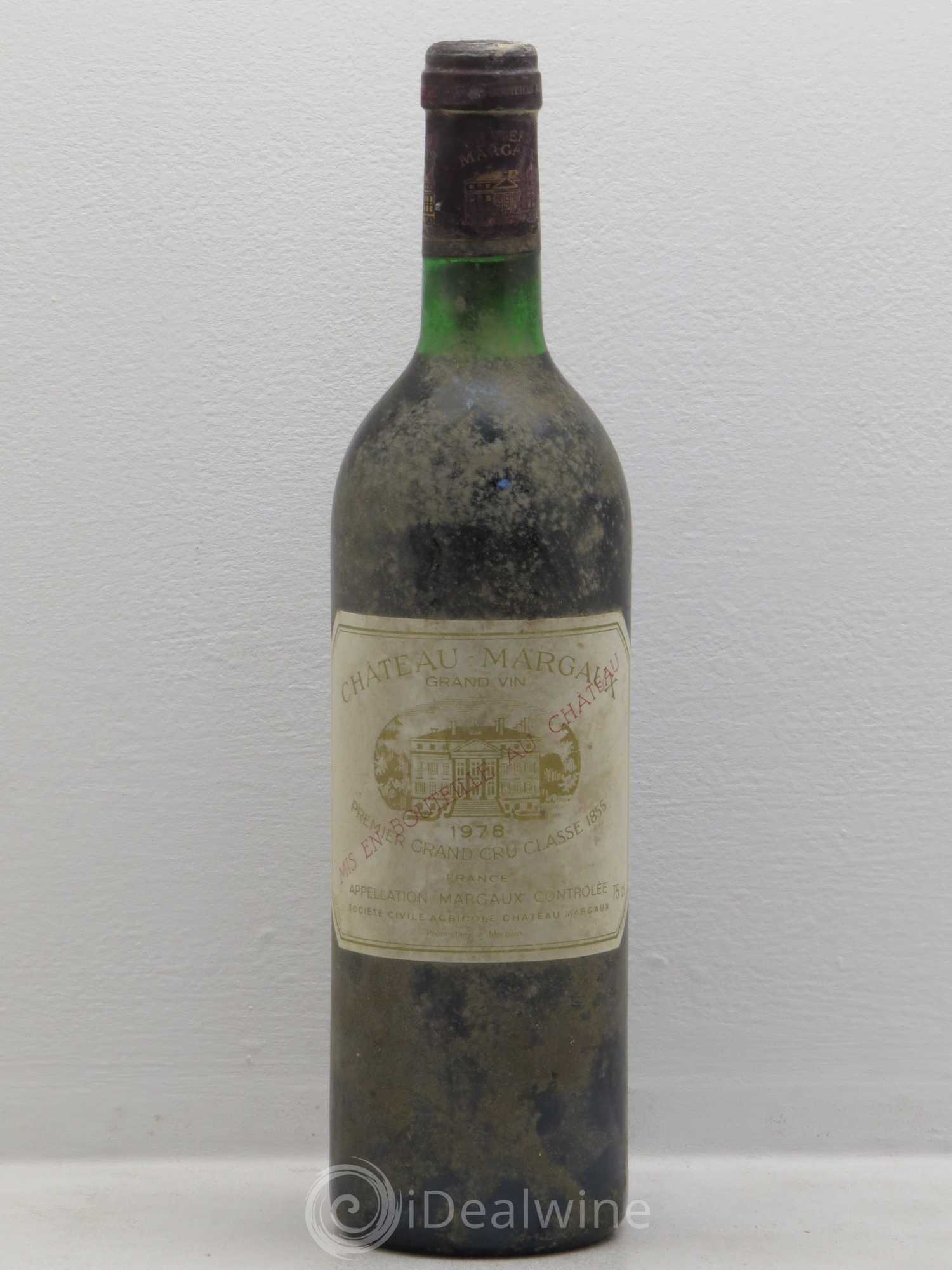 Château Margaux 1er Grand Cru Classé 1978 - Lot de 1 bouteille - 0