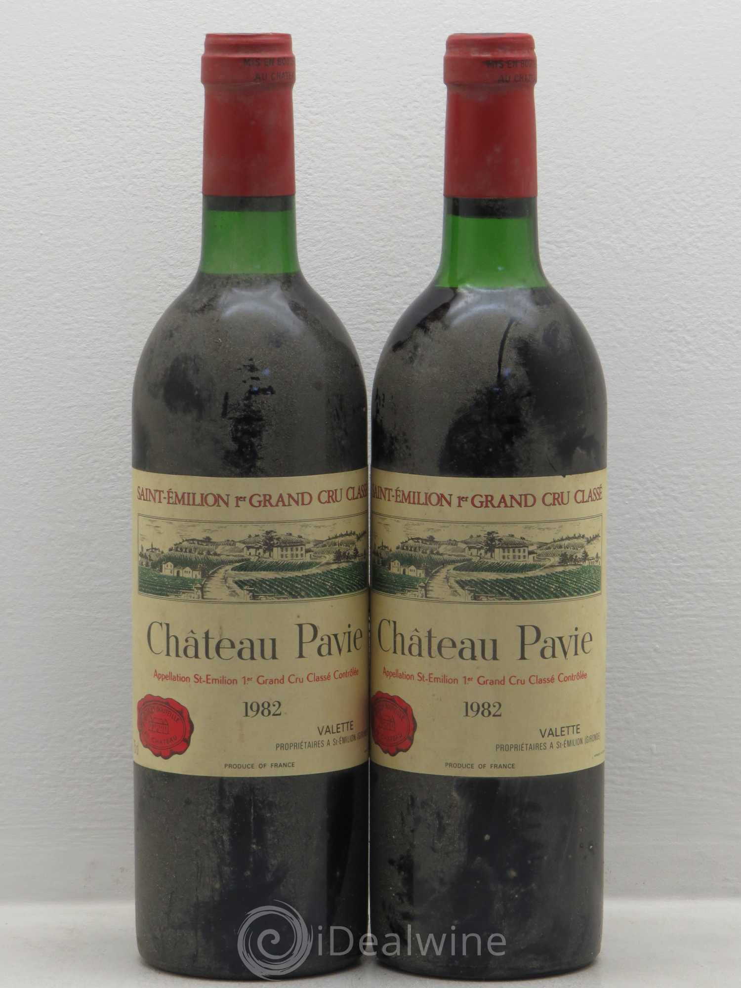 Château Pavie 1er Grand Cru Classé A 1982 - Lot de 2 bouteilles - 0