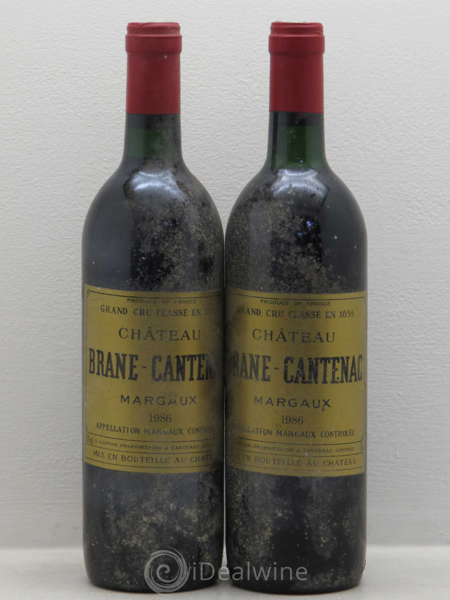 Château Brane Cantenac 2ème Grand Cru Classé 1986 - Lot de 2 bouteilles - 0