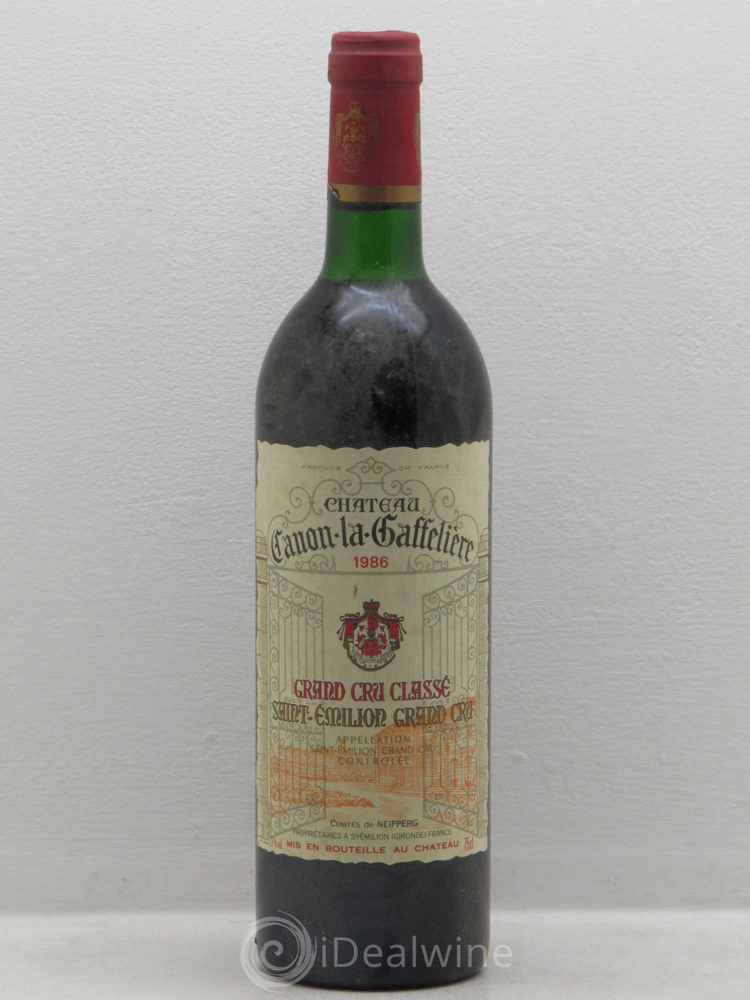 Château Canon la Gaffelière 1er Grand Cru Classé B 1986 - Lot de 1 bouteille - 0