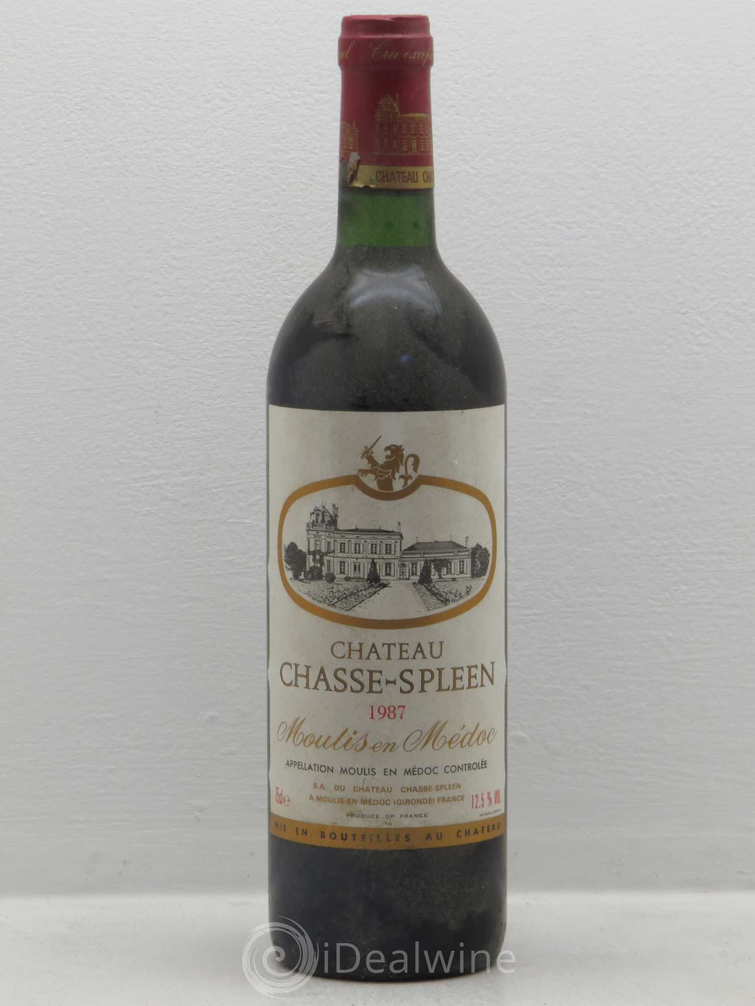 Château Chasse Spleen 1987 - Lot de 1 bouteille - 0