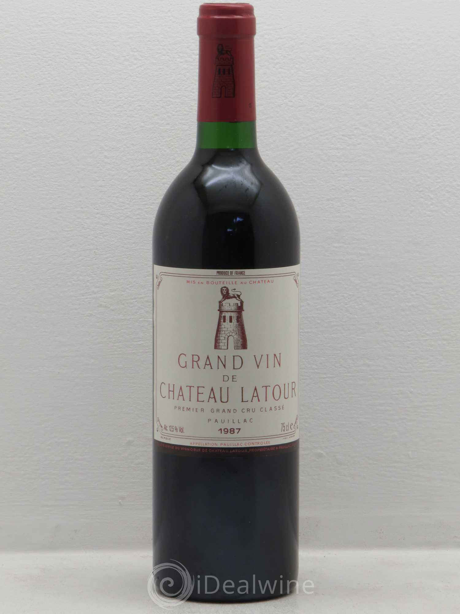 Château Latour 1er Grand Cru Classé 1987 - Lot de 1 bouteille - 0