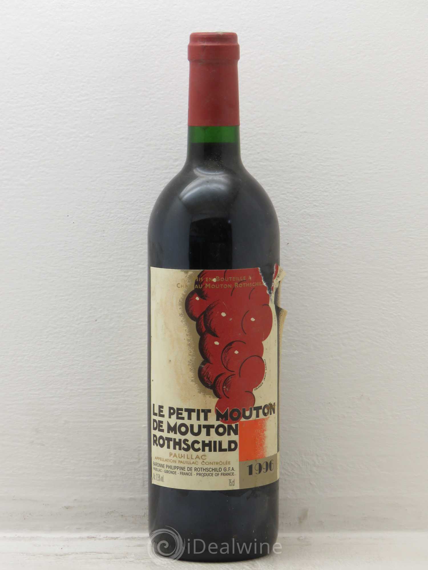 Petit Mouton Second Vin 1996 - Lot de 6 bouteilles - 0