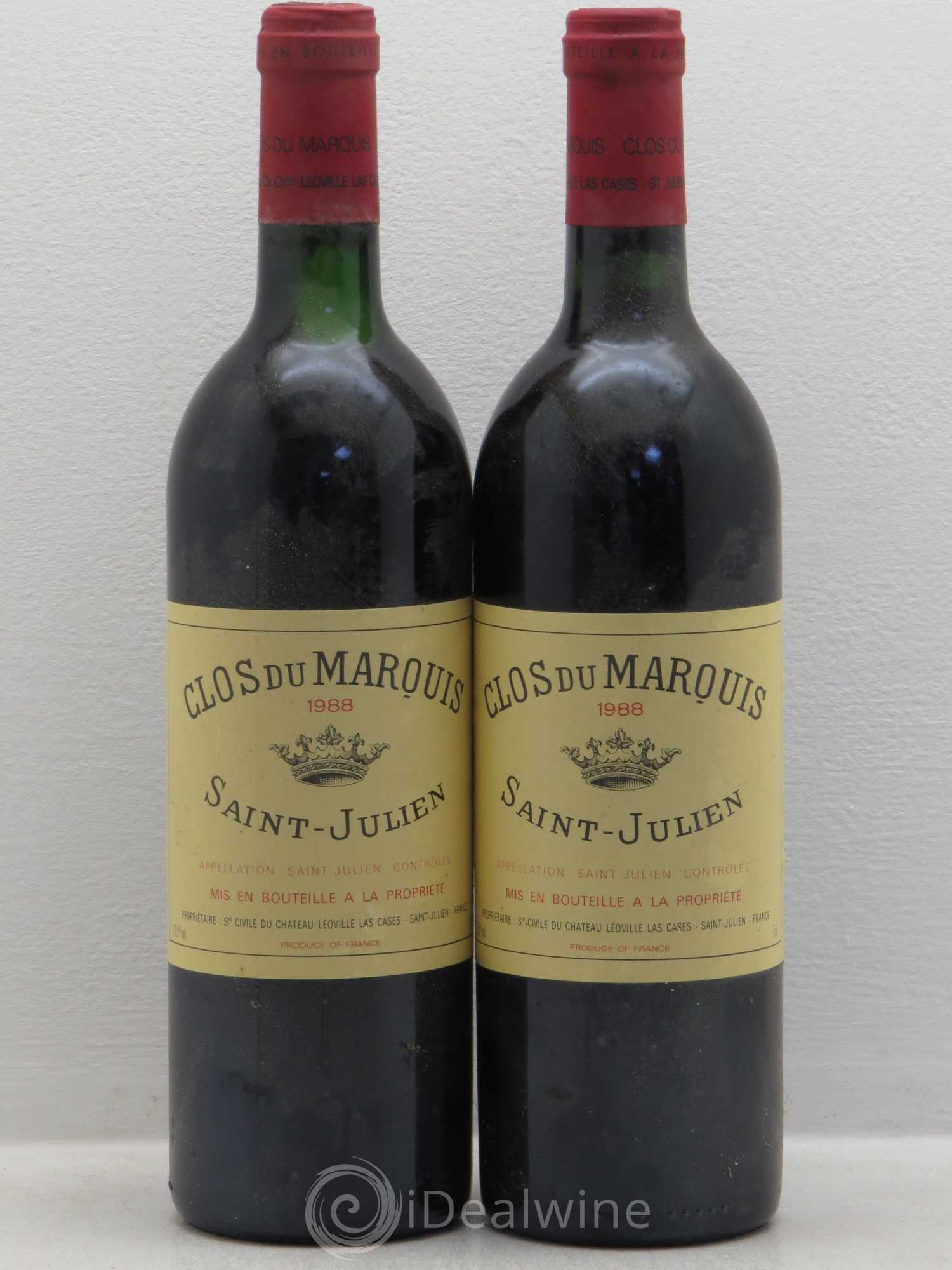 Clos du Marquis 1988 - Lot de 2 bouteilles - 0