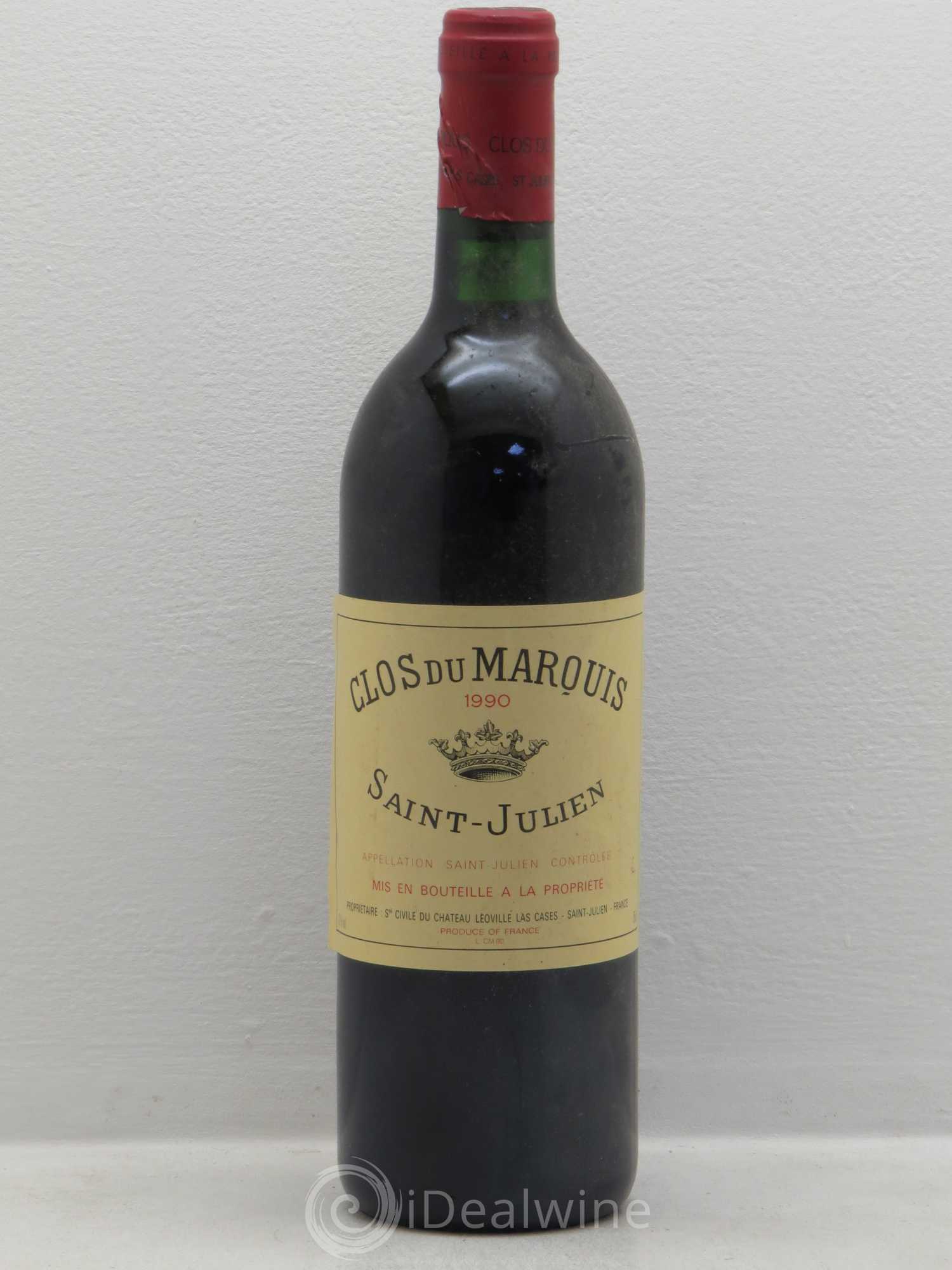 Clos du Marquis 1990 - Lot de 1 bouteille - 0