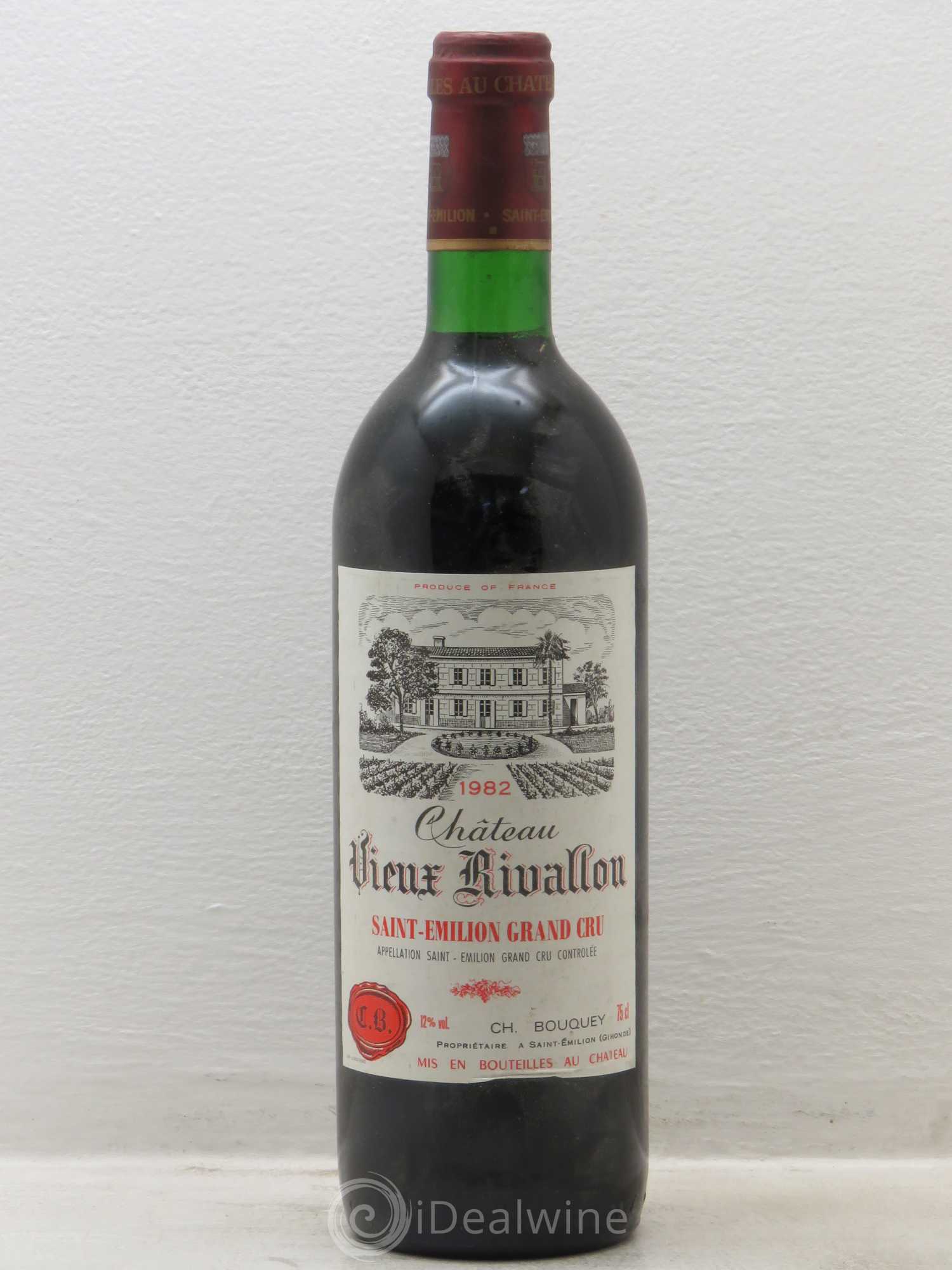 Saint-Émilion Château Vieux Rivallon 1982 - Lot de 1 bouteille - 0