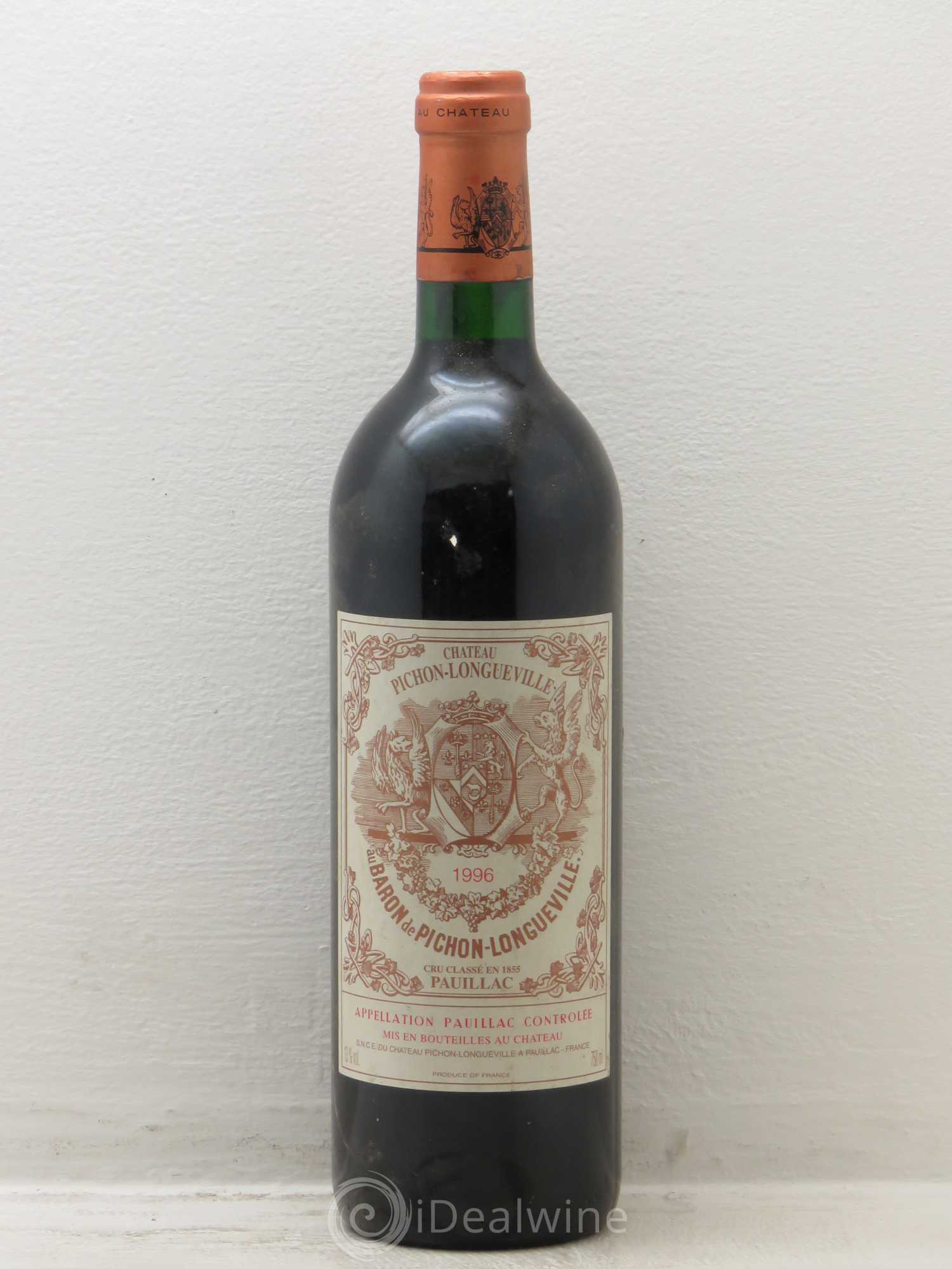 Pichon Longueville Baron 2ème Grand Cru Classé 1996 - Lot de 1 bouteille - 0