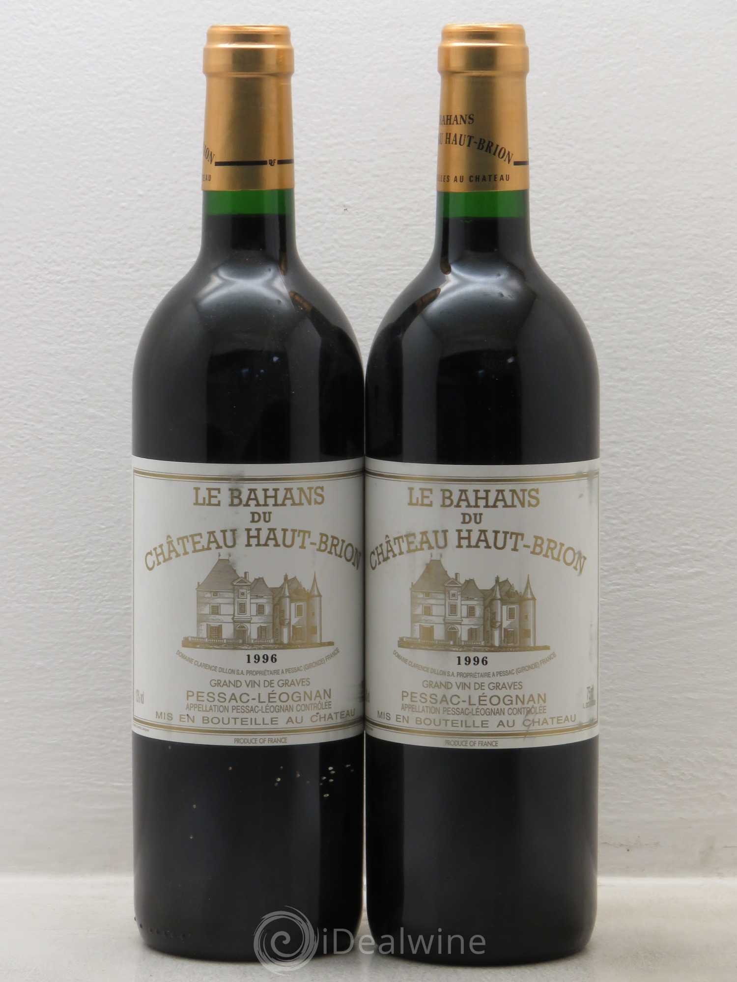 Clarence (Bahans) de Haut-Brion Second Vin 1996 - Lot de 2 bouteilles - 0