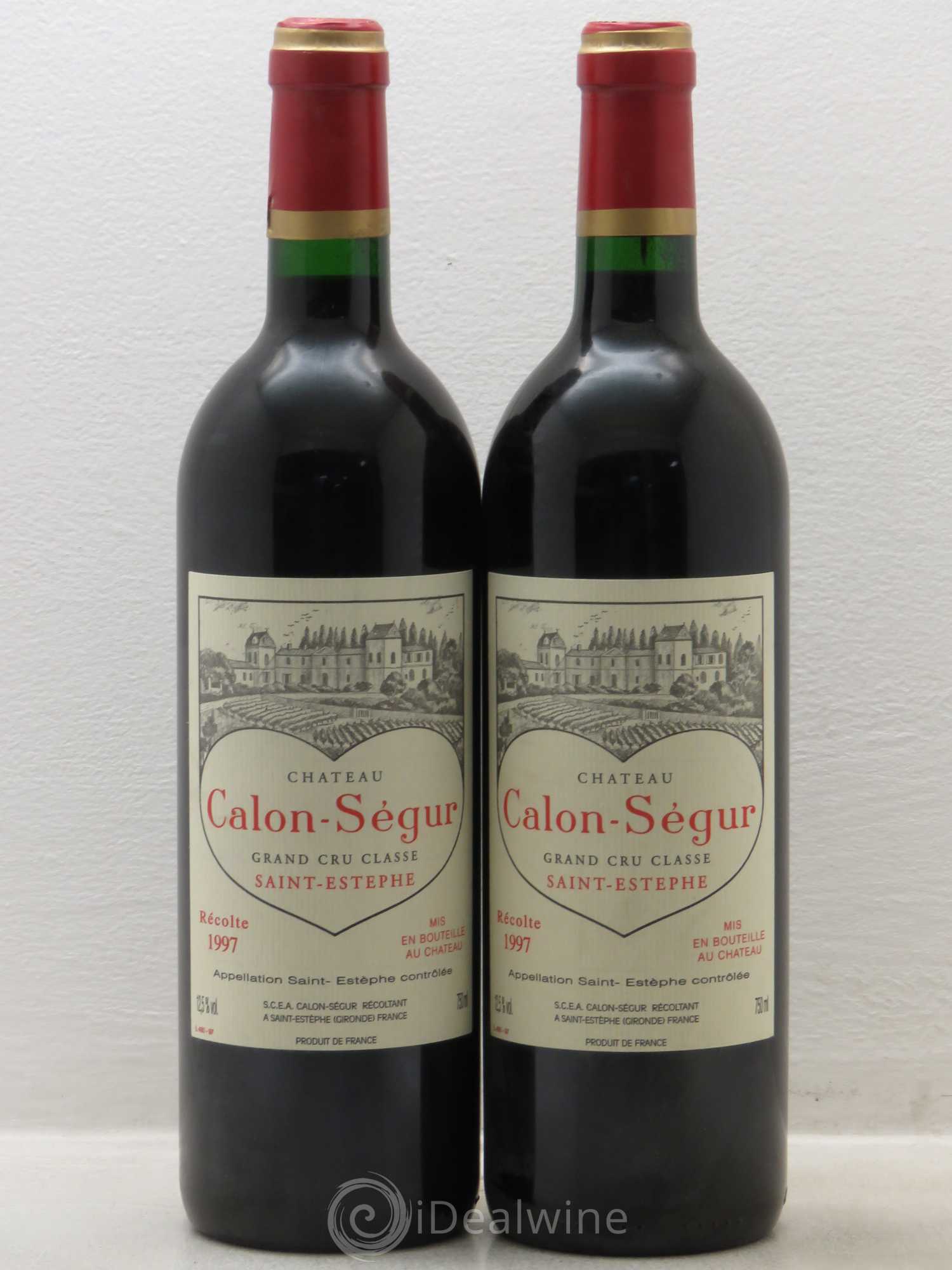 Château Calon Ségur 3ème Grand Cru Classé 1997 - Lot de 2 bouteilles - 0