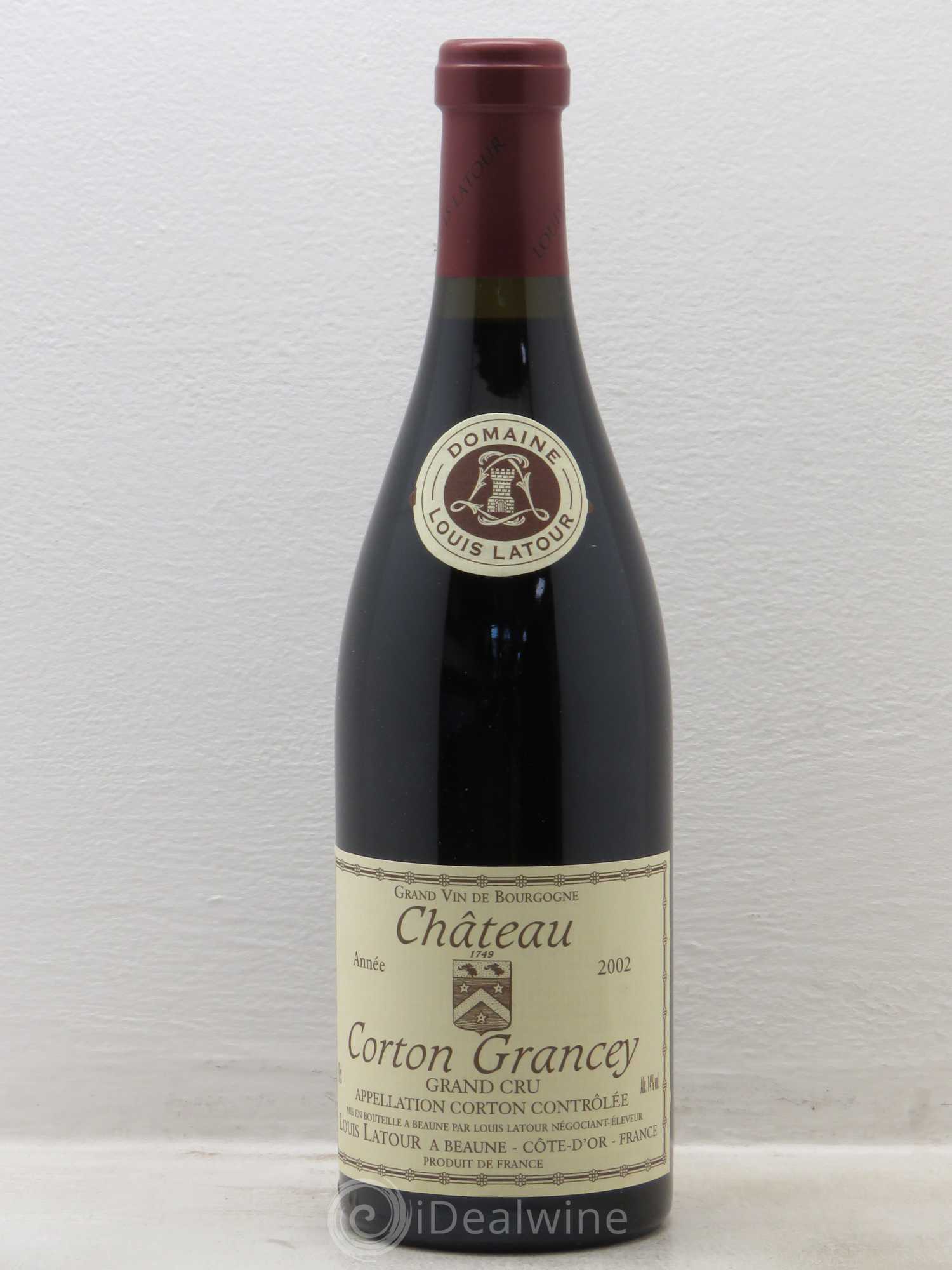 Corton Grand Cru Château Corton Grancey Louis Latour 2002 - Lot de 6 bouteilles - 0