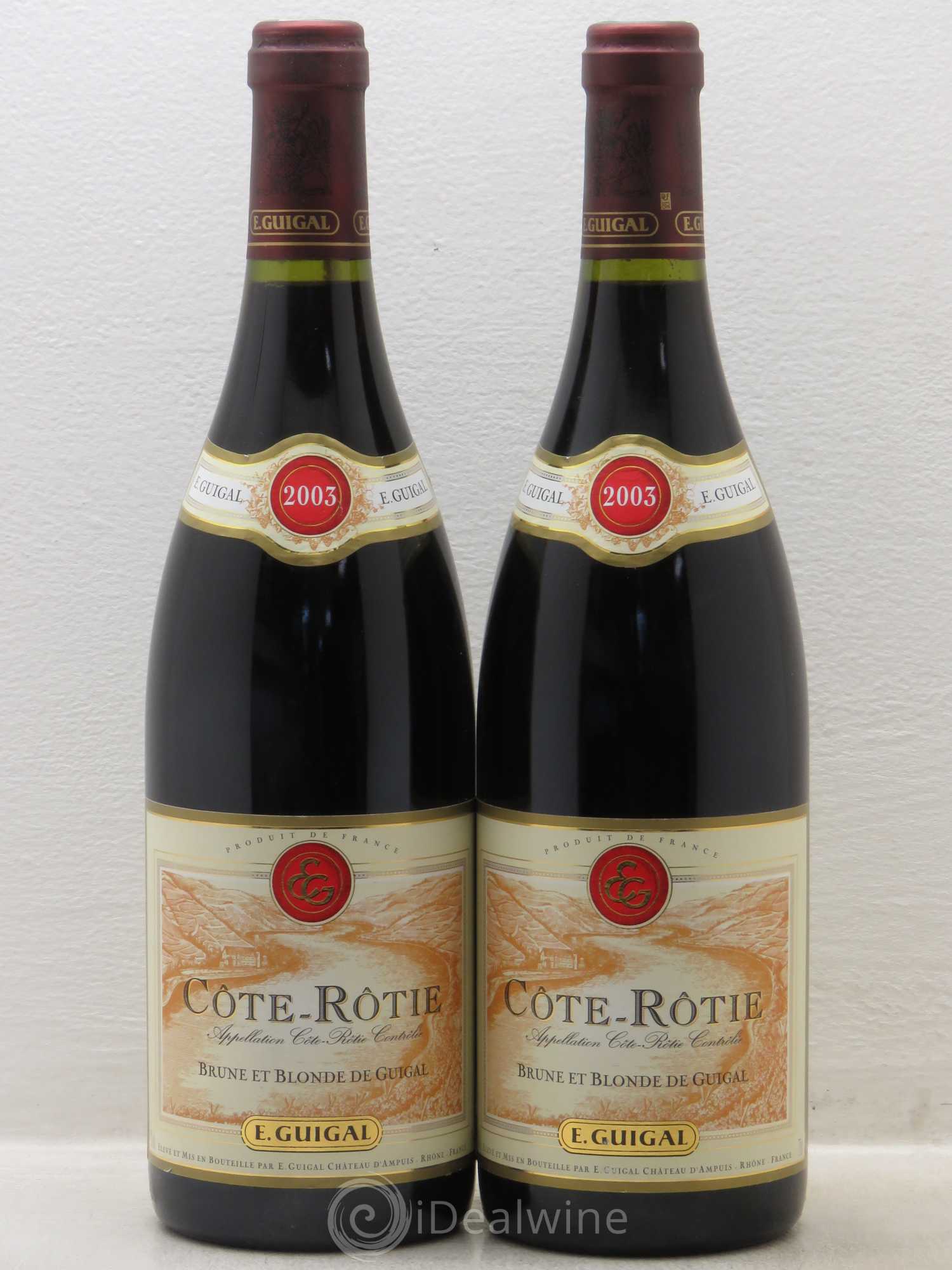 Côte-Rôtie Côtes Brune et Blonde Guigal 2003 - Lot de 2 bouteilles - 0