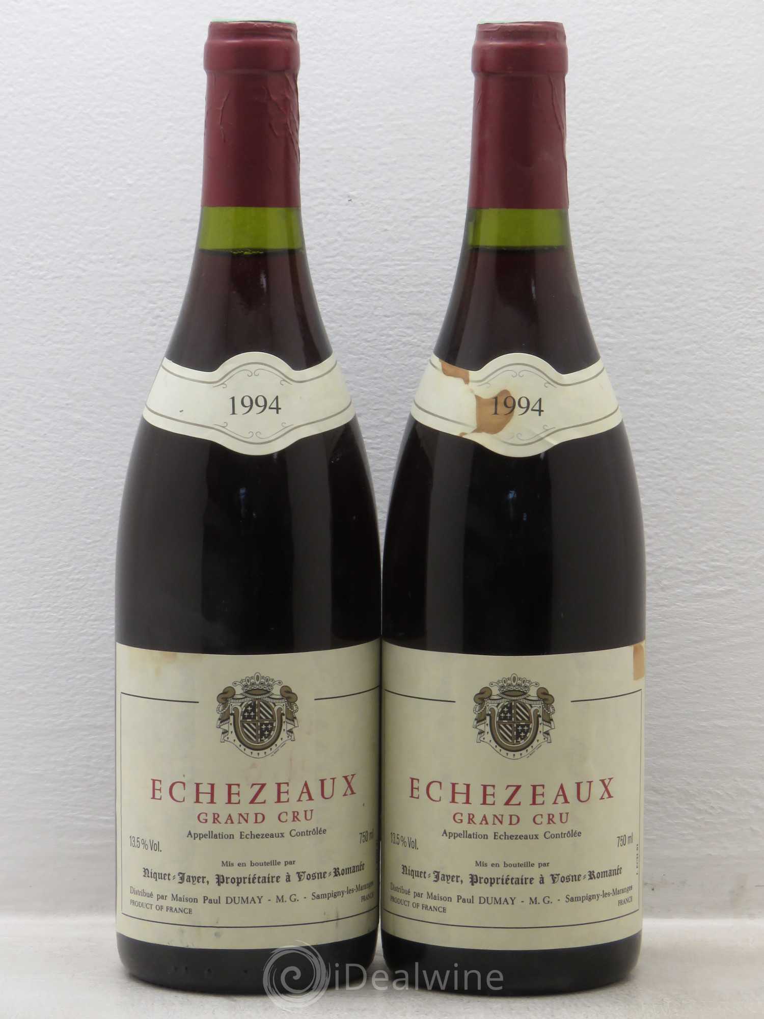 Echezeaux Grand Cru Domaine Paul Dumay 1994 - Posten von 2 Flaschen - 0