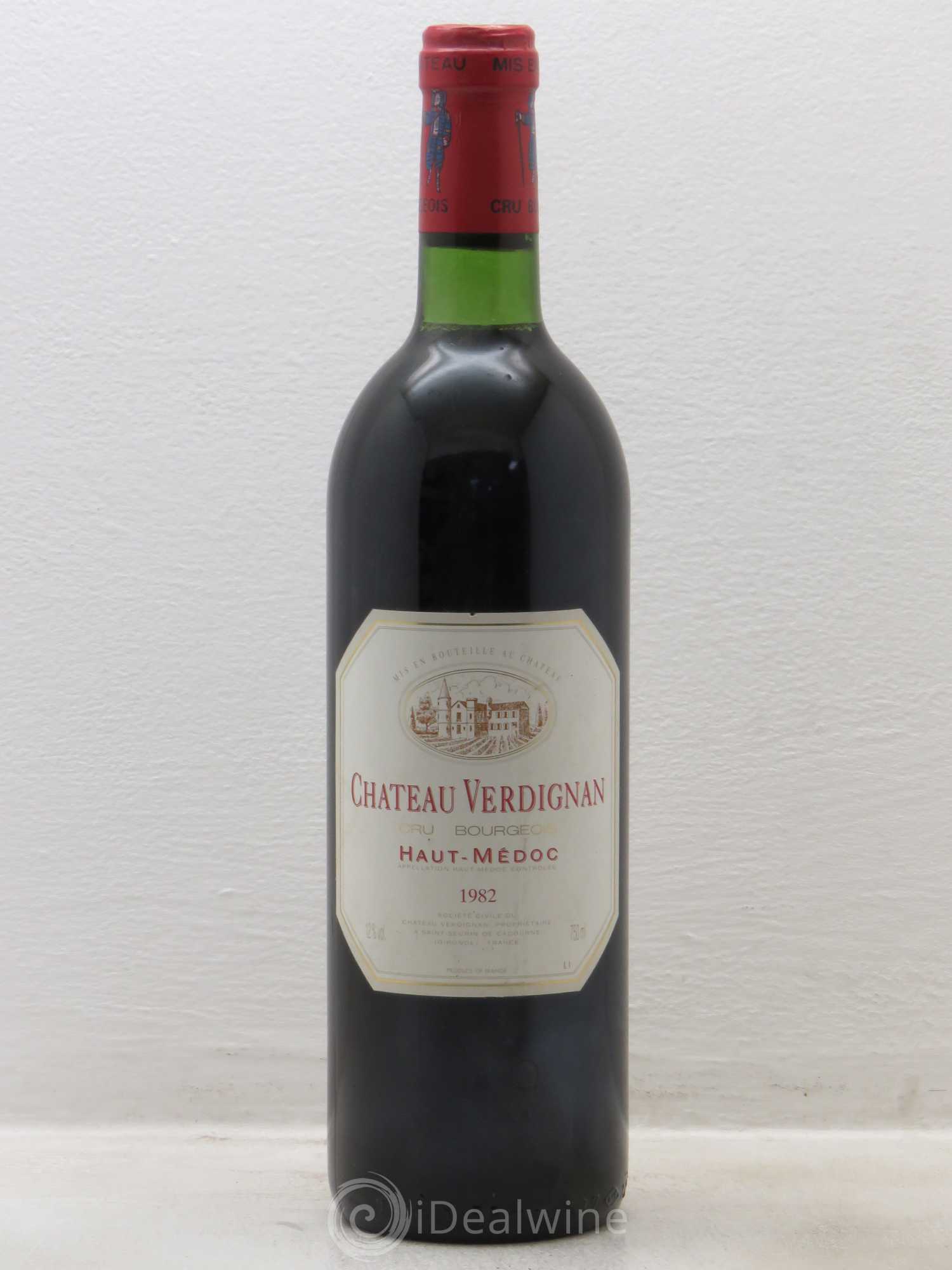 Château Verdignan Cru Bourgeois 1982 - Lot de 1 bouteille - 0