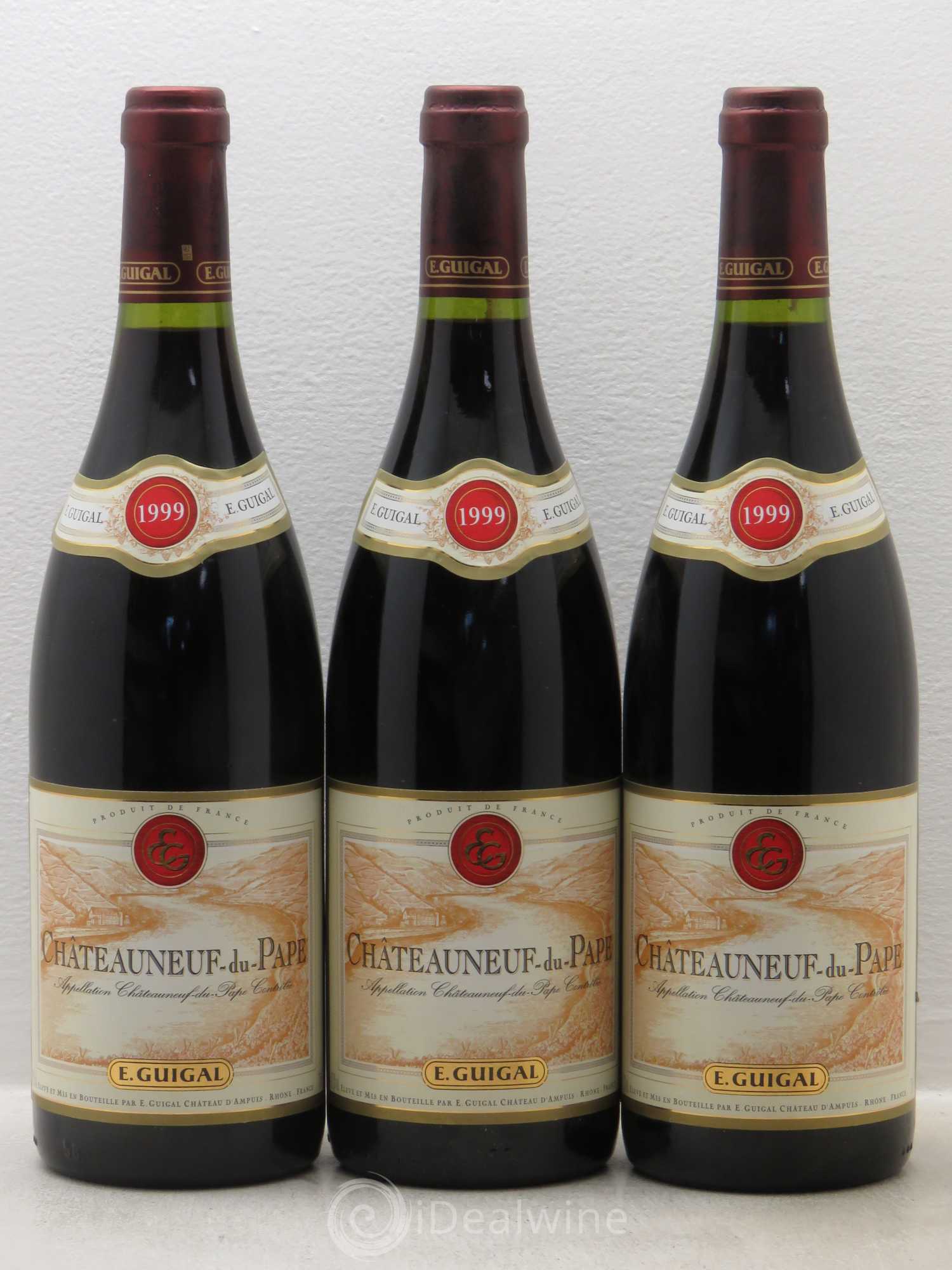 Châteauneuf-du-Pape Guigal 1999 - Lot de 3 bouteilles - 0